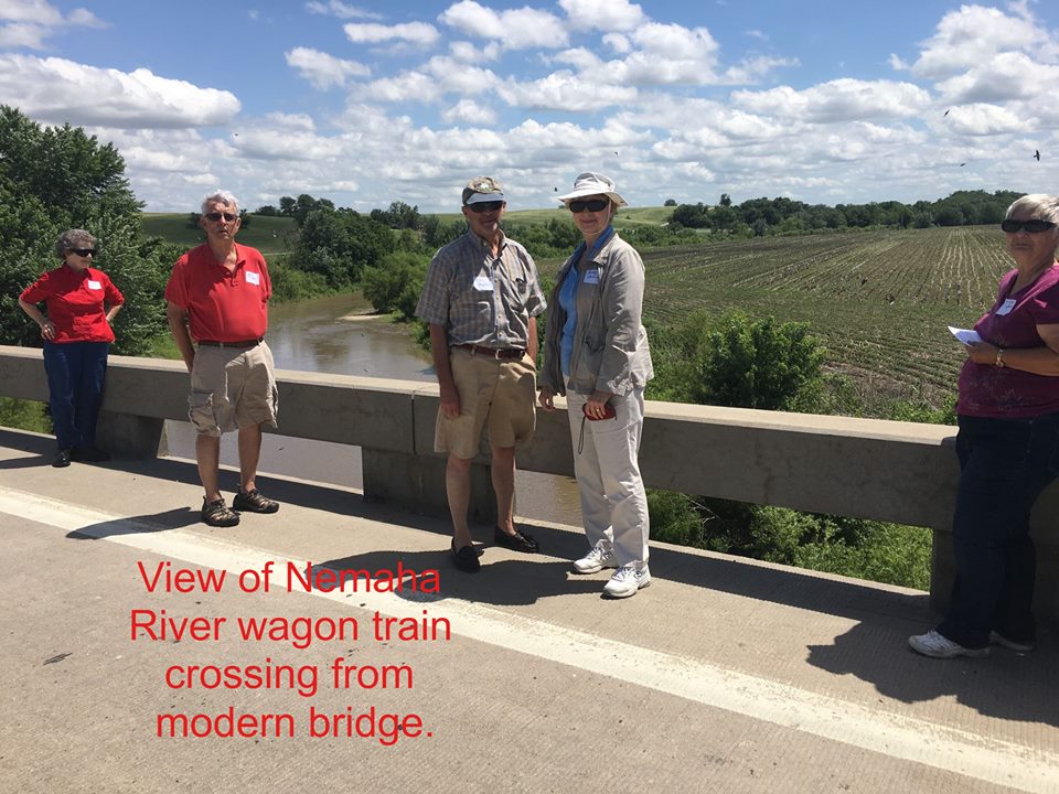 View of Nemaha River Wagon Train Crossing from a Modern Bridge.jpg