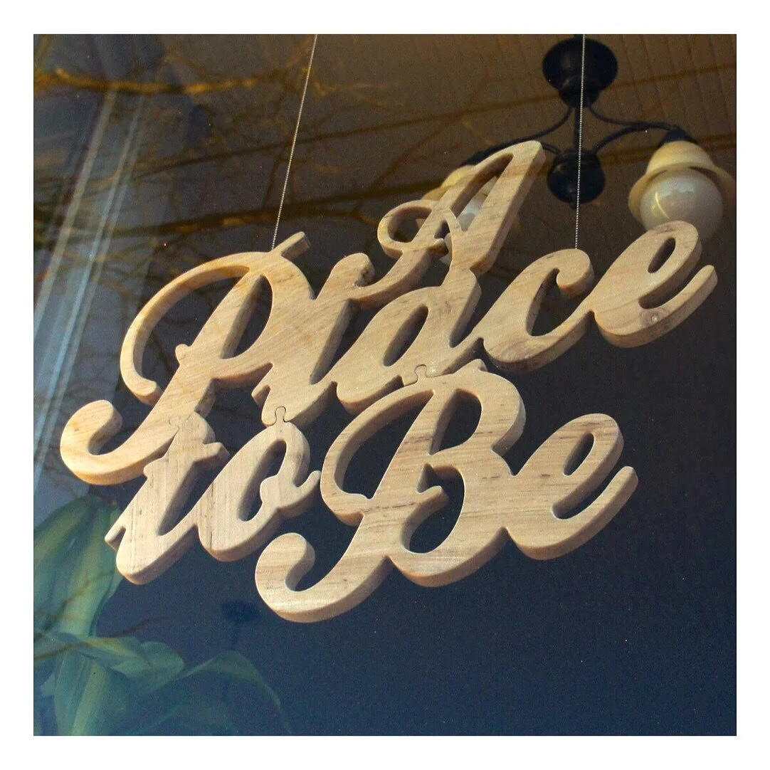 Still looking great after five years, no maintenance needed. No glue, stains, or paints = 0%chemicals  100%wood. 
Check out those playful puzzle connections.
.
.
@aplacetobewillyst
#willystreetmadison #willystreetbusiness
#woodsigns #recyclewood #mad