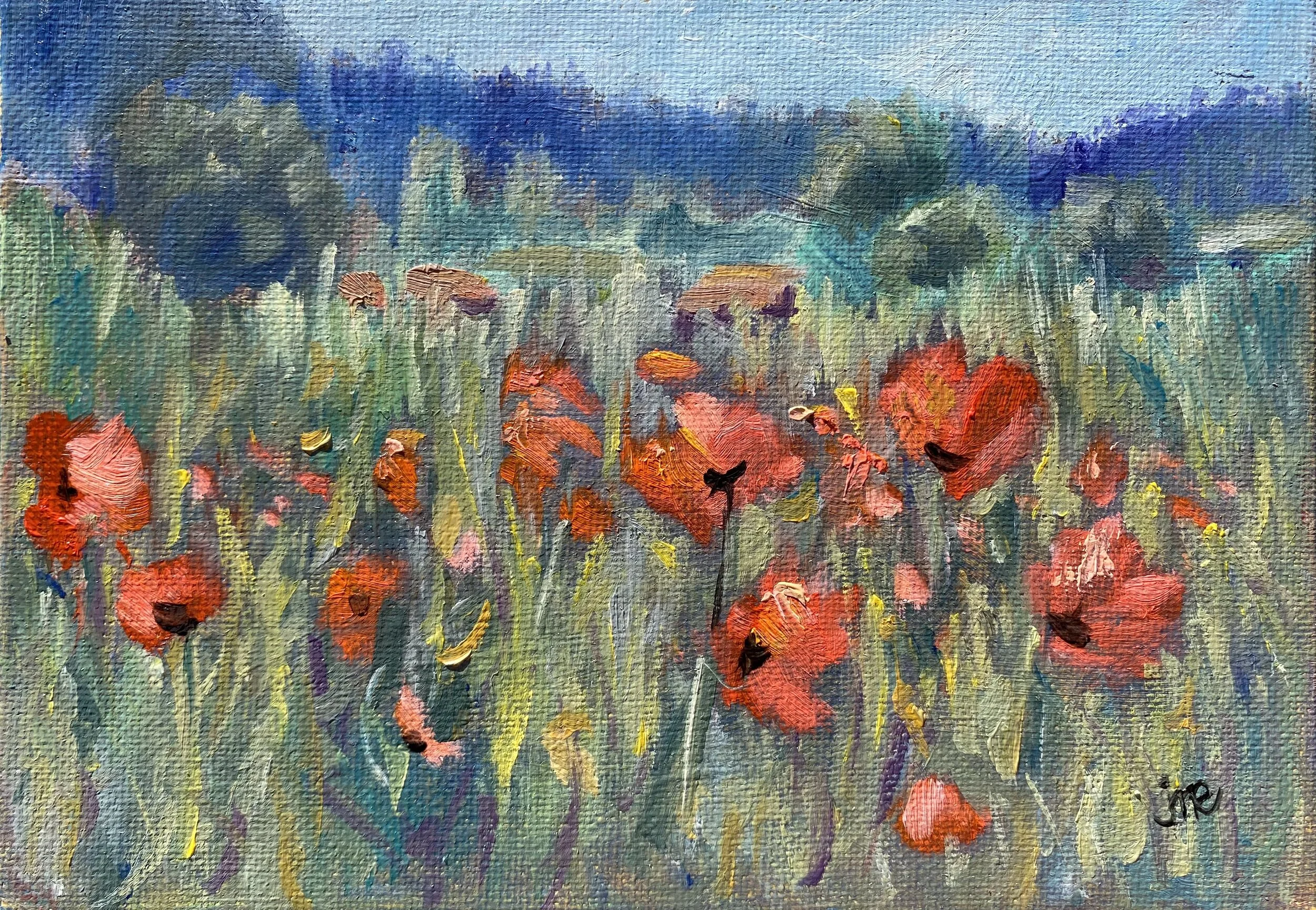 Alla Prima Poppy Field