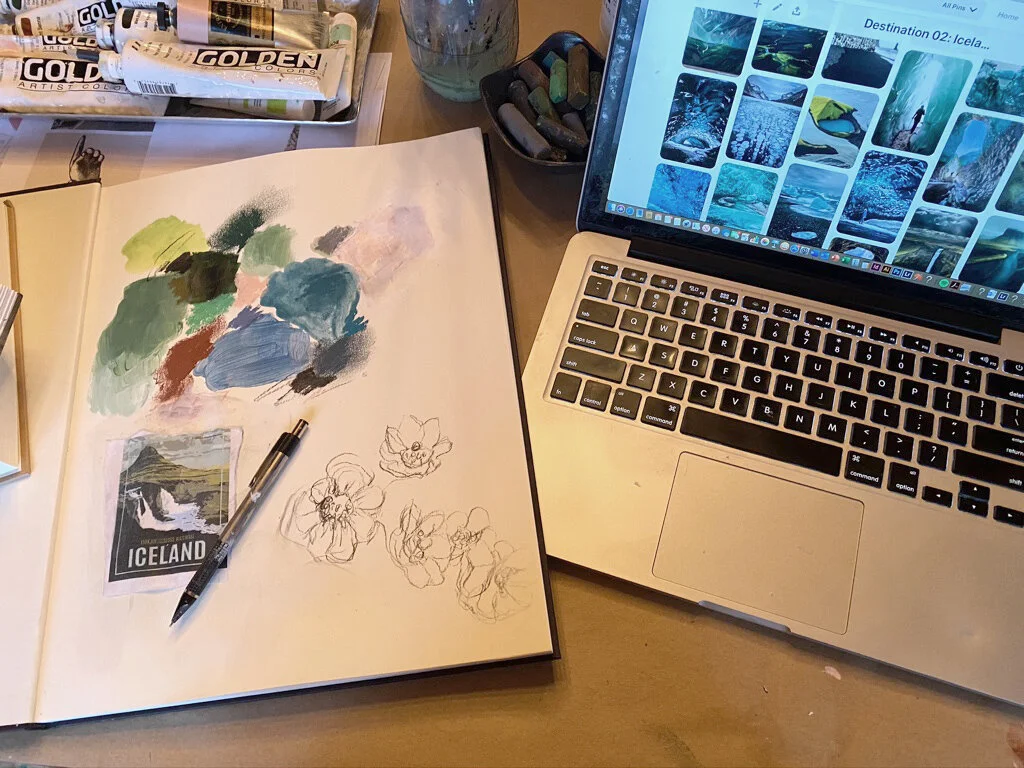Destination 02: Iceland - Vision Board &amp; Color Palette