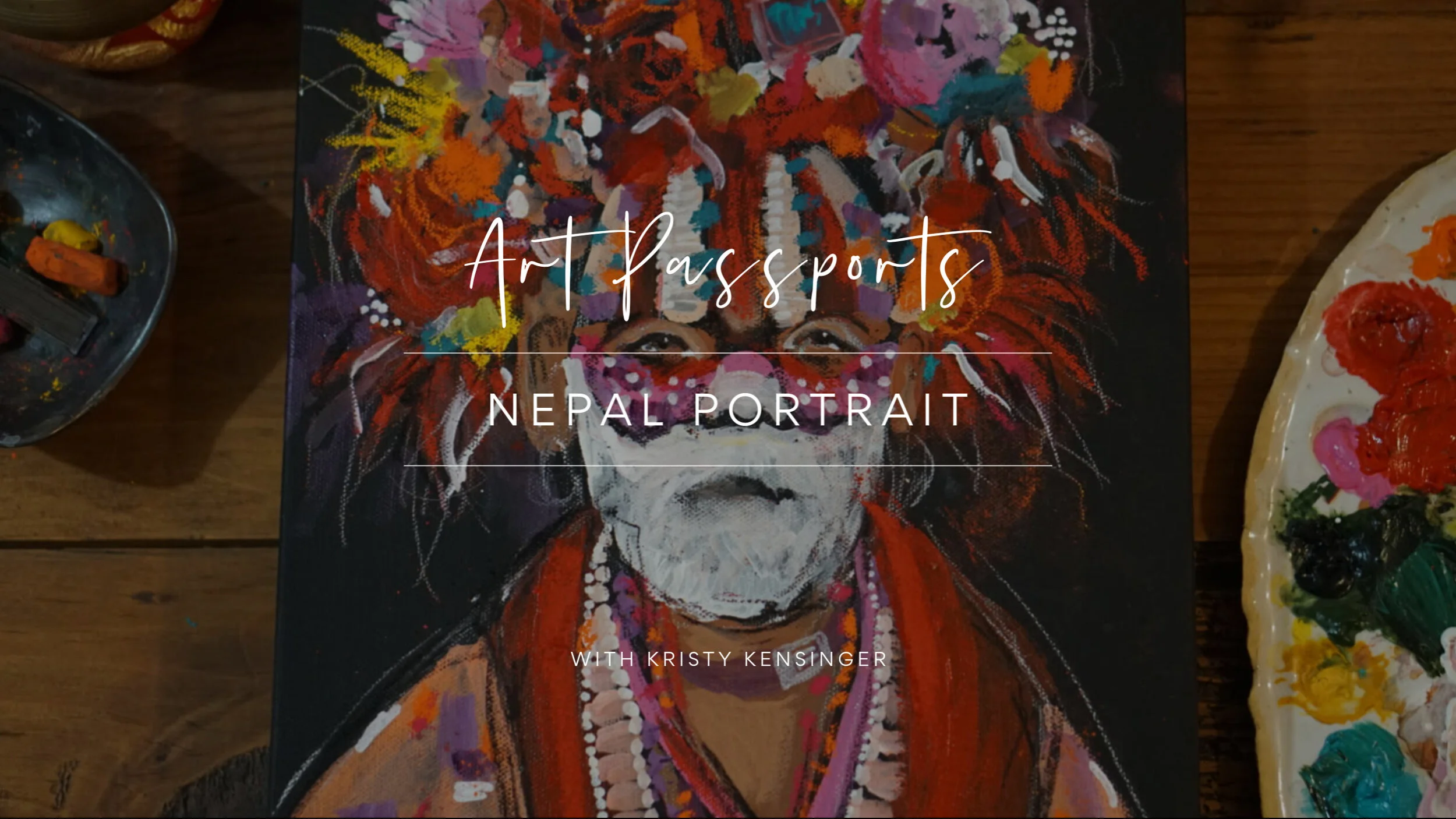 Sadhu Portrait Painting