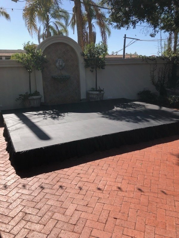 Stage for Band at Santa Barbara Club