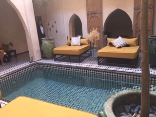 Riad spa relaxation room
