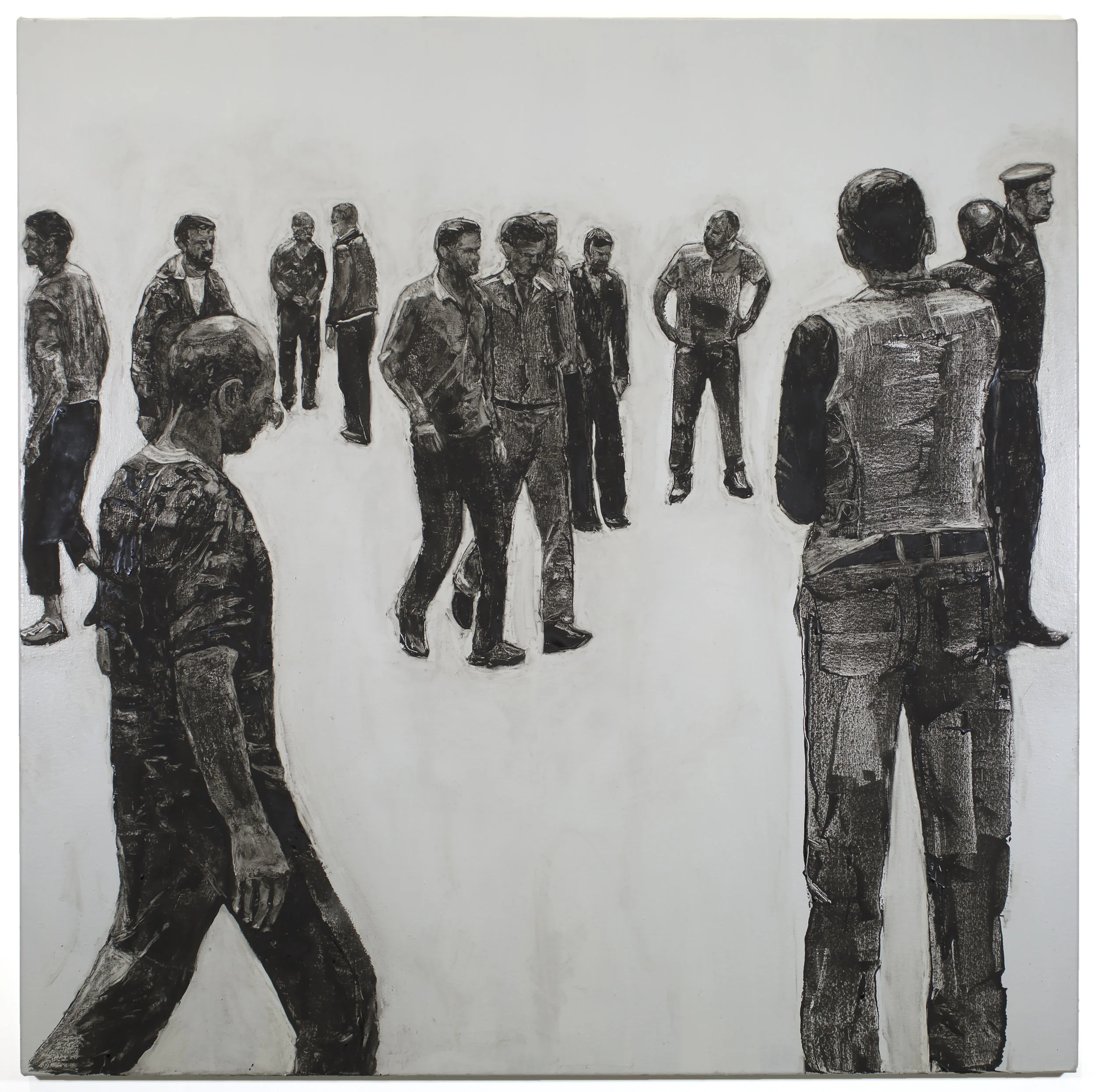 Under the aspect of eternity (bottom panel) Oil on canvas 48 x 48 inches 2018