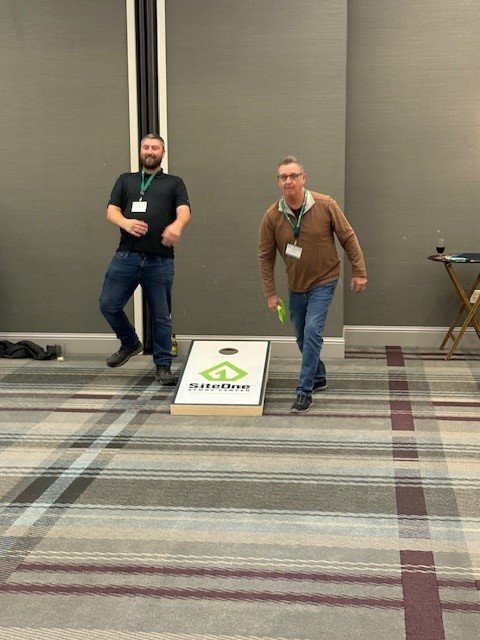 Cornhole in action! (Copy)