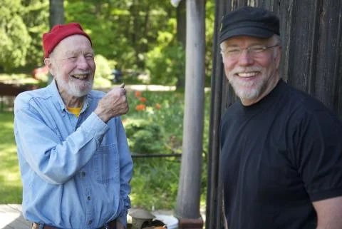 Pete Seeger and John, May 2010