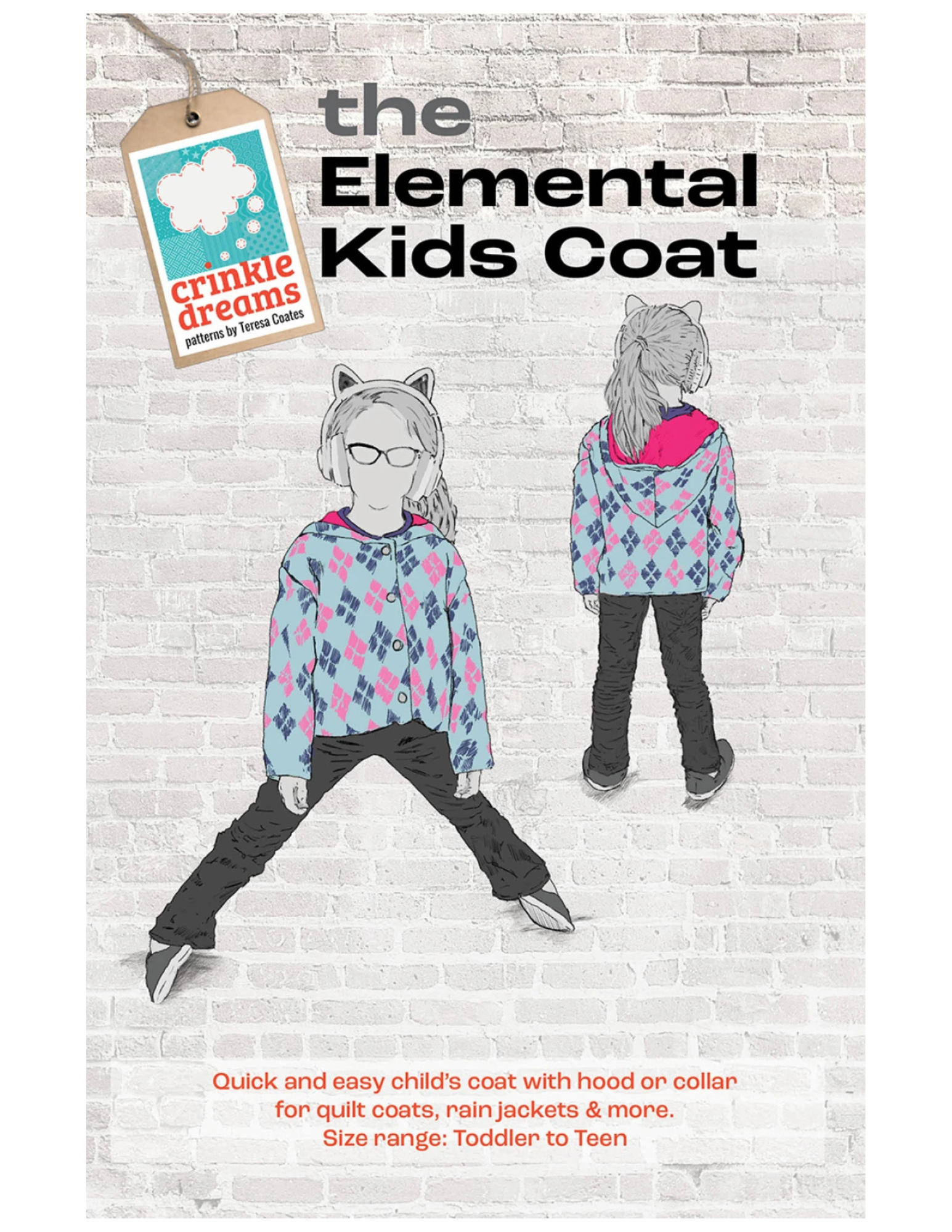 Elemental Coat Pattern for Teens-Toddlers by Crinkle Dreams