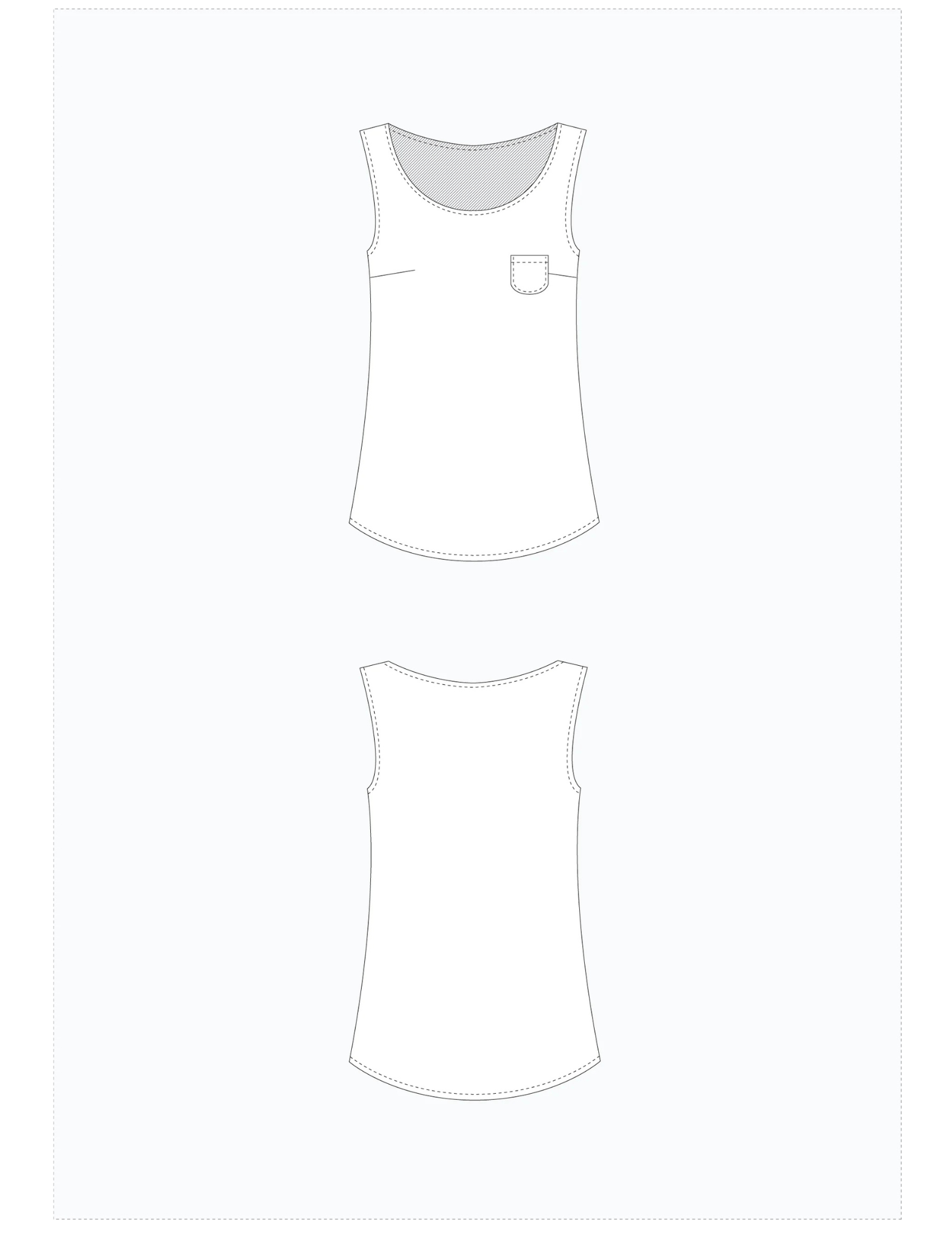 Tiny Pocket Tank by Grainline Pattern