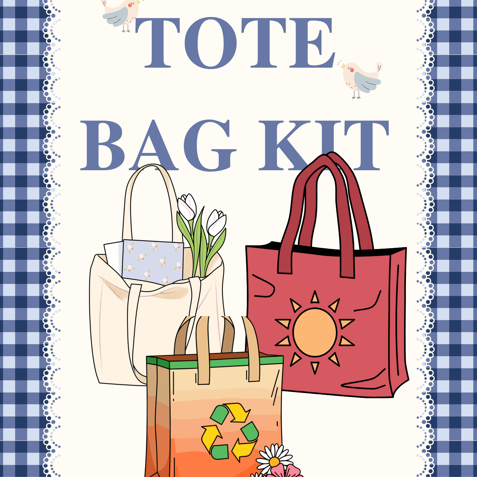 Tote Bag Sewing Kit
