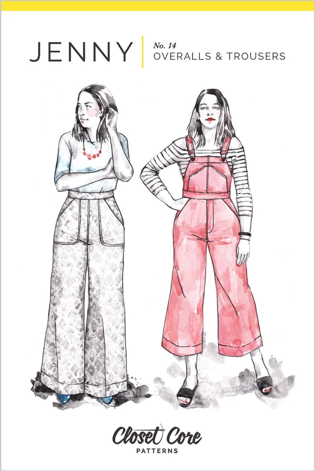 Jenny Overalls and Pants Sewing Pattern by Closet Core