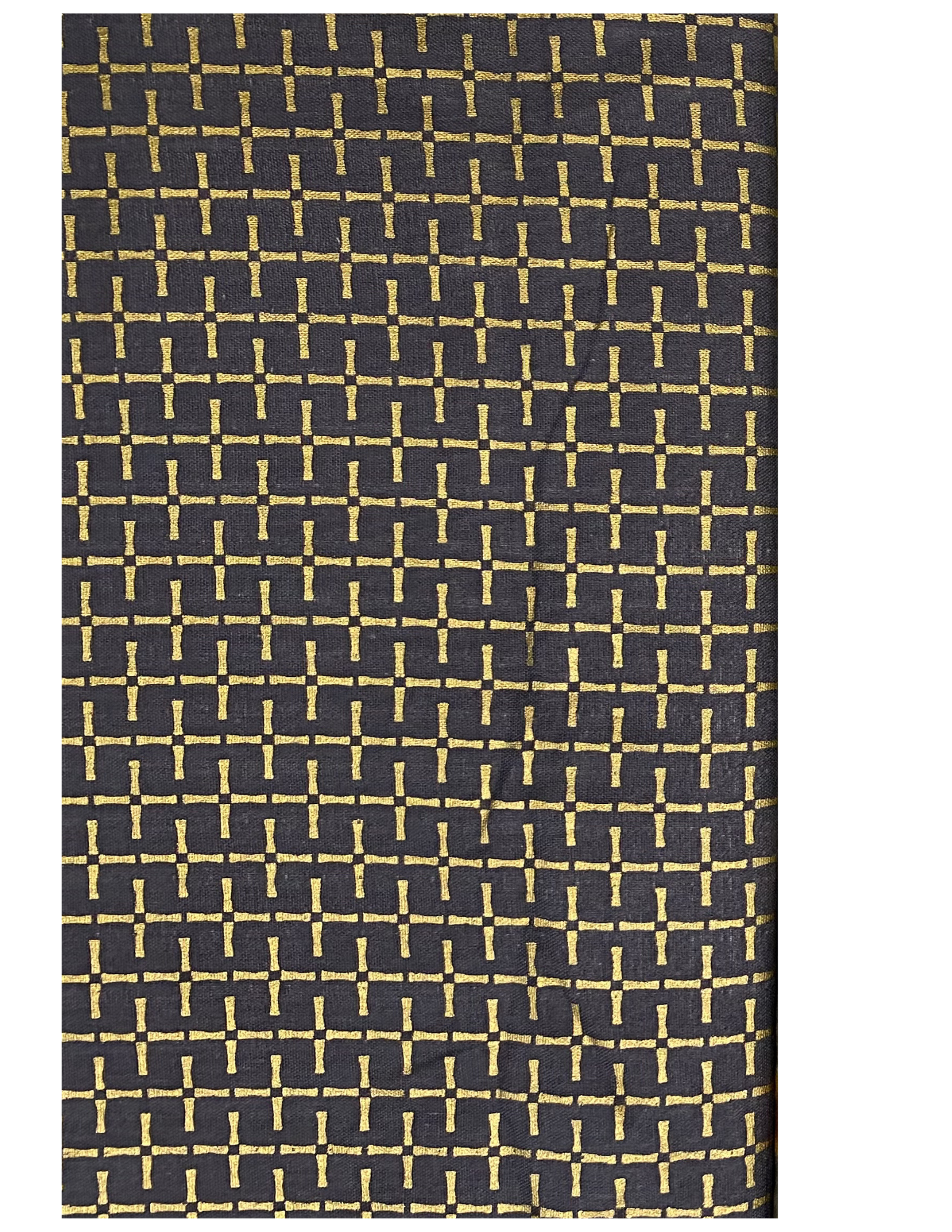 Gold Grid on Gray