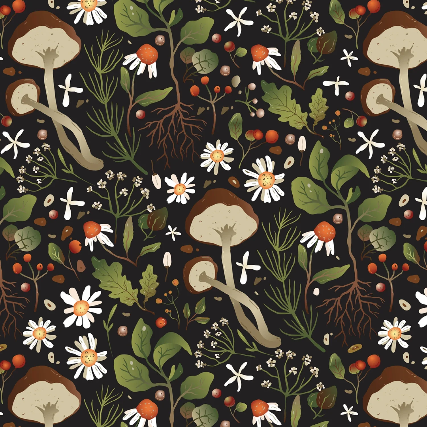 Woodland Mushrooms