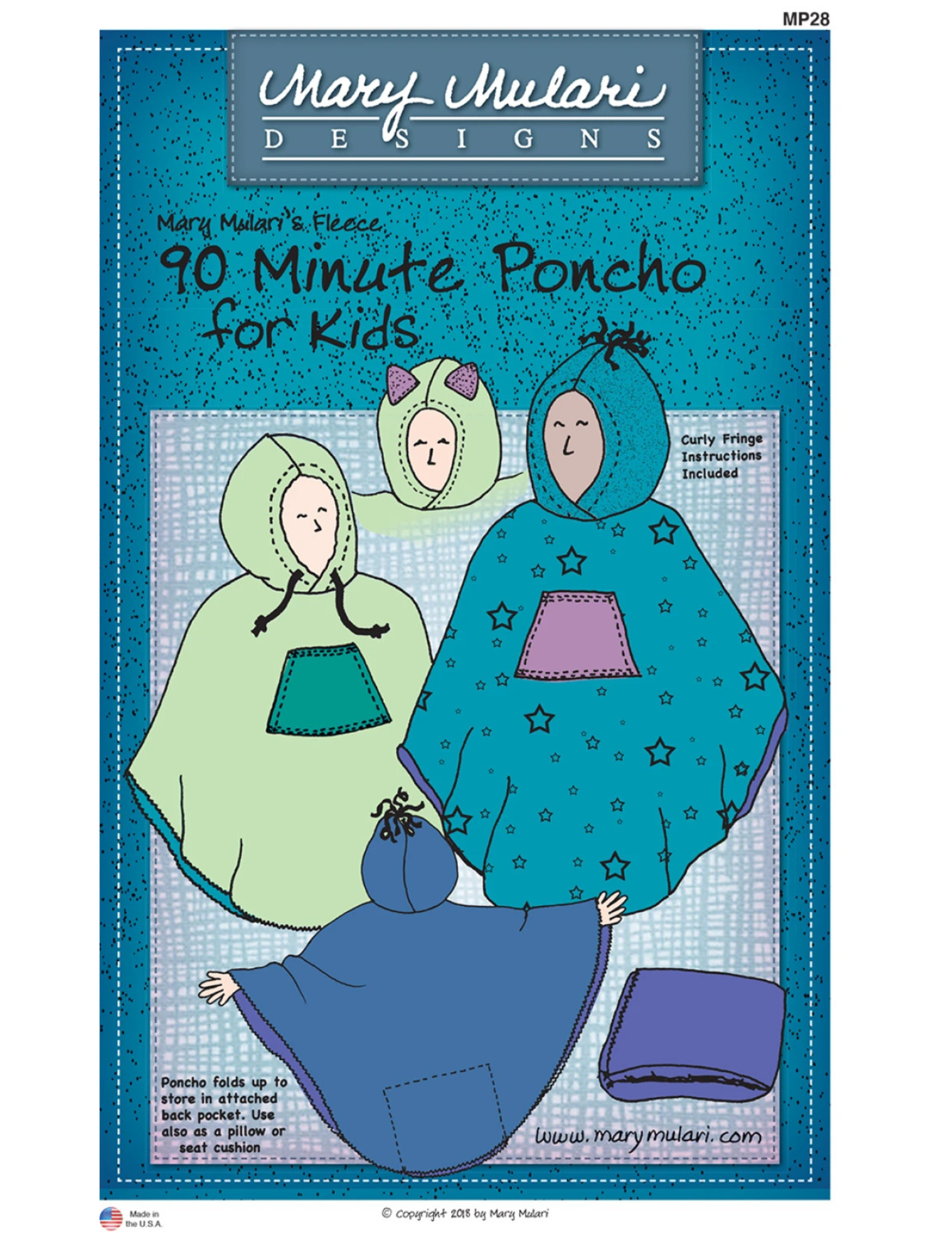 Kids 90-Minute Poncho Sewing Pattern