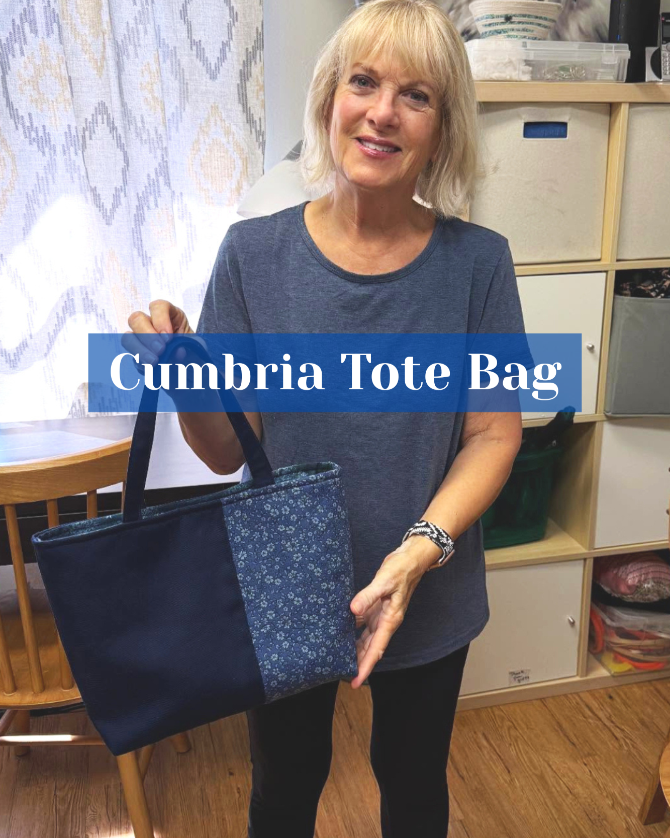 Cumbria Tote Bag Class Pattern Prep Help with Susan