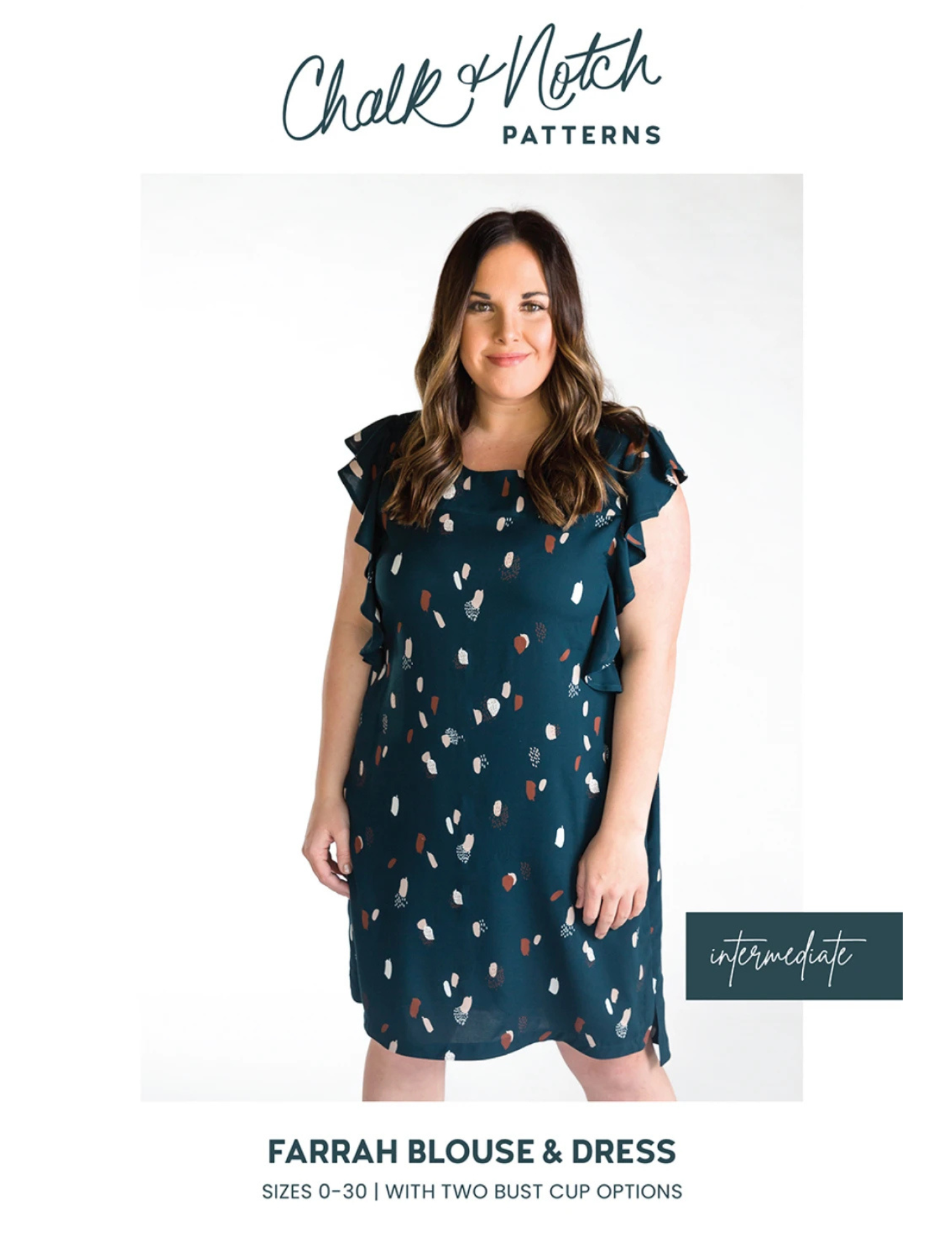 Farrah Top Pattern by Chalk and Notch