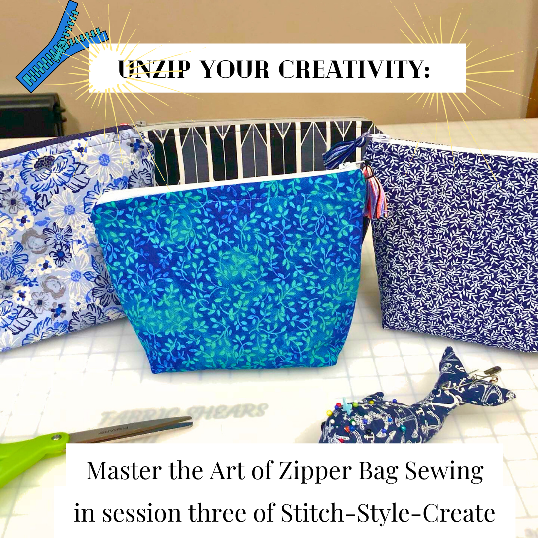 Sewing Kit for Beginner Level Zipper Pouch