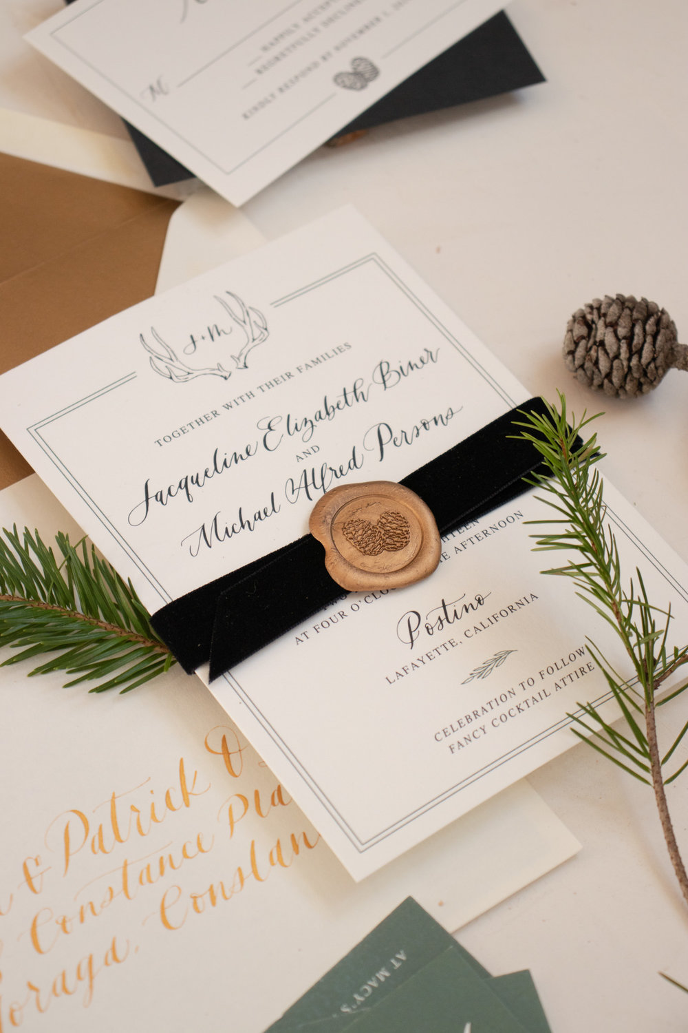 Elegant Winter Wedding Invitation