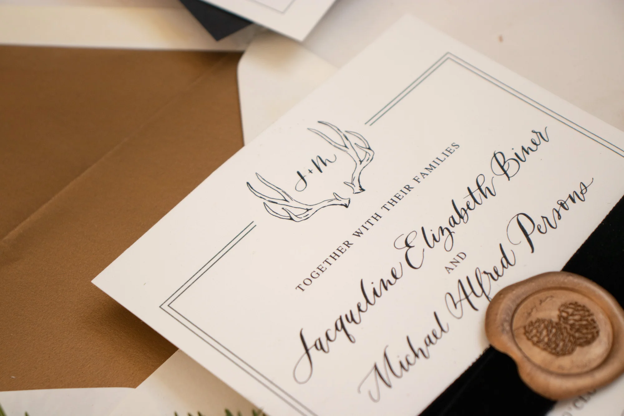 Unique Rustic Wedding Monogram