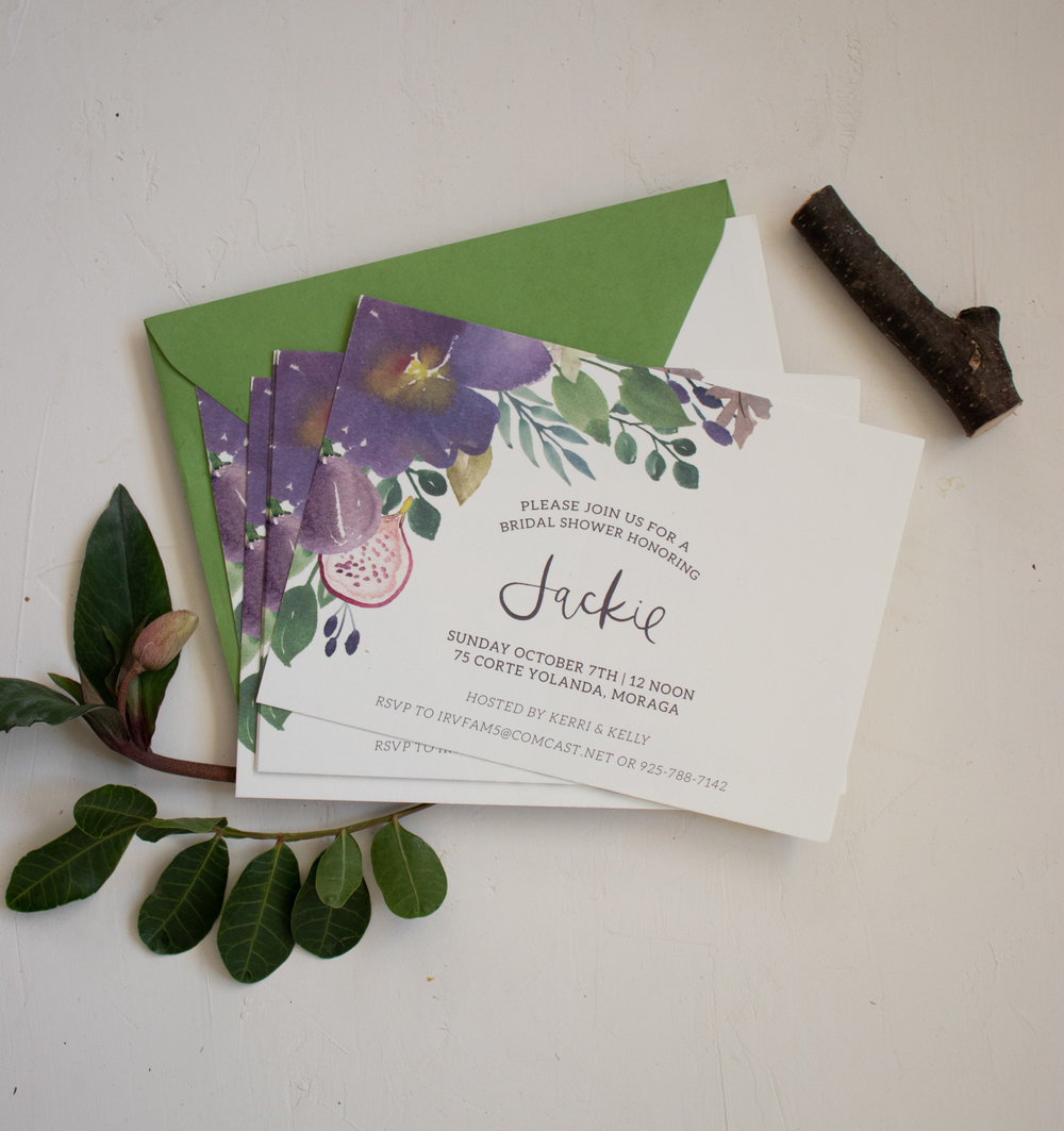 Fall Bridal Shower Invitation