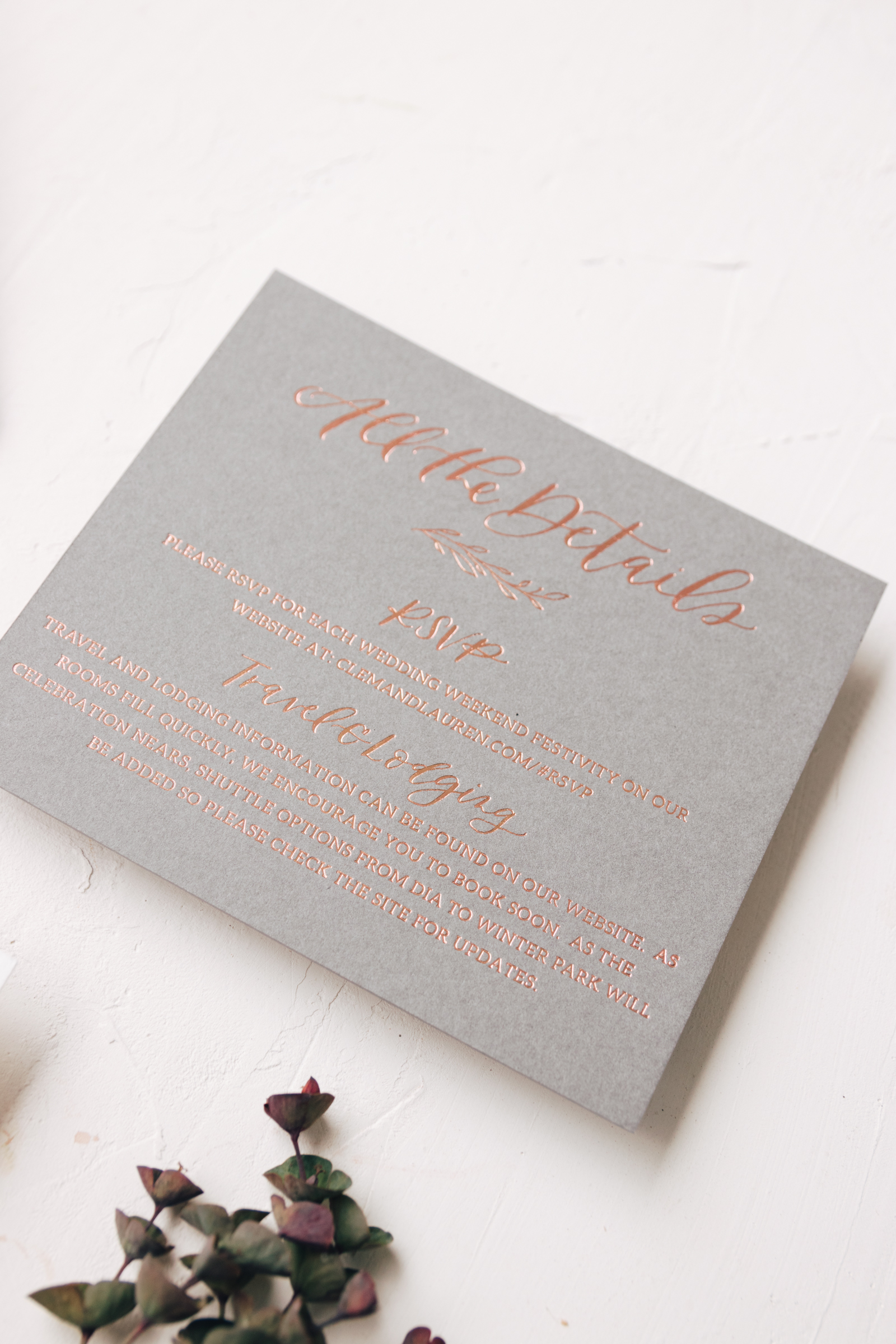 Copper Foil Details Card