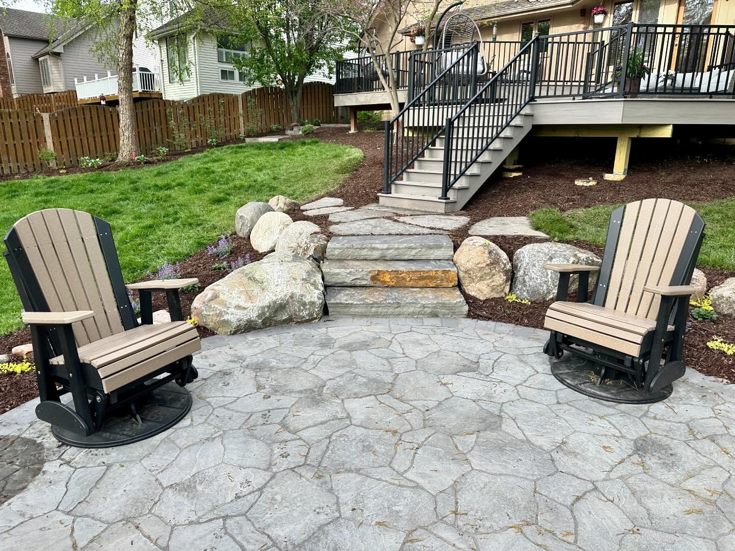 My outdoor oasis is almost done! We just need to finish-up the under decking and add a few more flowers to fill in that area when they&rsquo;re done. I have a little hummingbird bubbler fountain coming too, and then I&rsquo;ll be fully ready for all 