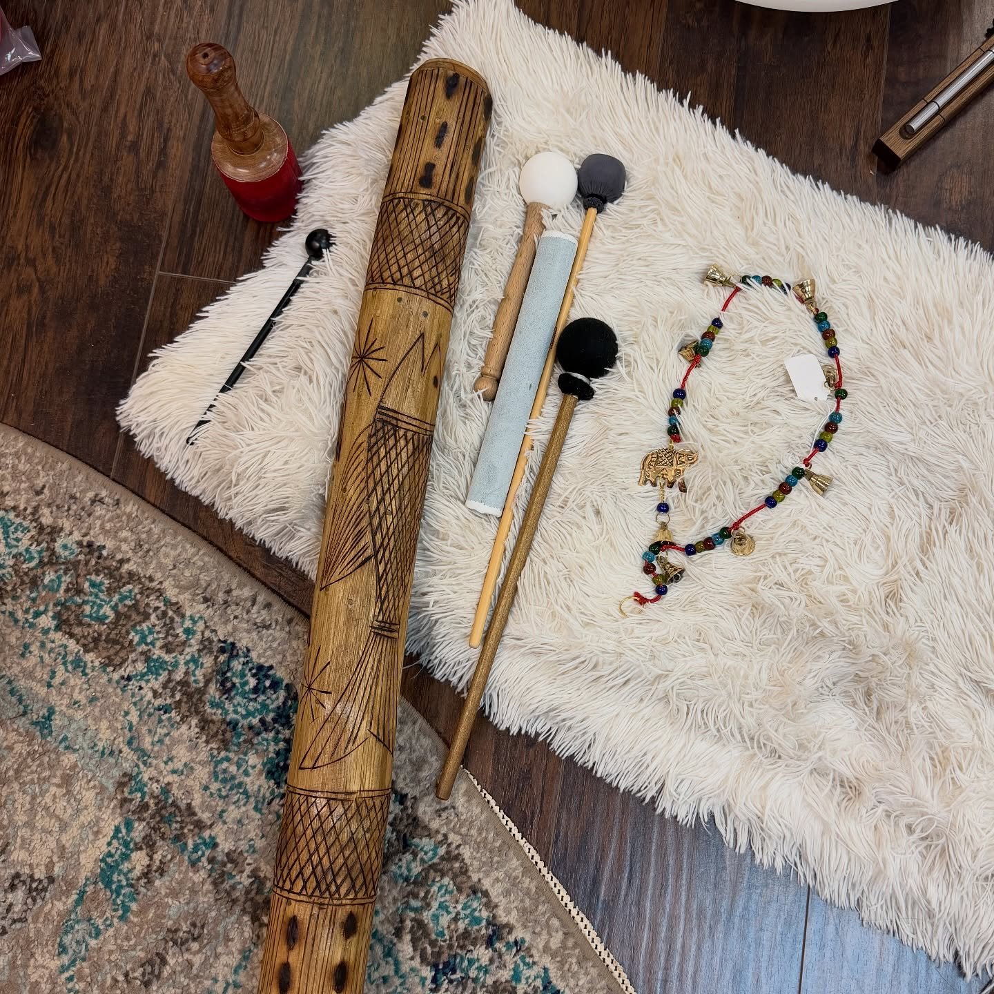 Day 3 and learning lots! I got to receive two Sound Baths today in an anti-gravity chair, and two more tomorrow. Then the last day I&rsquo;ll give one! And of course, I&rsquo;ve added 8 more instruments to my collection. ✨🥣🥁🔔🎹