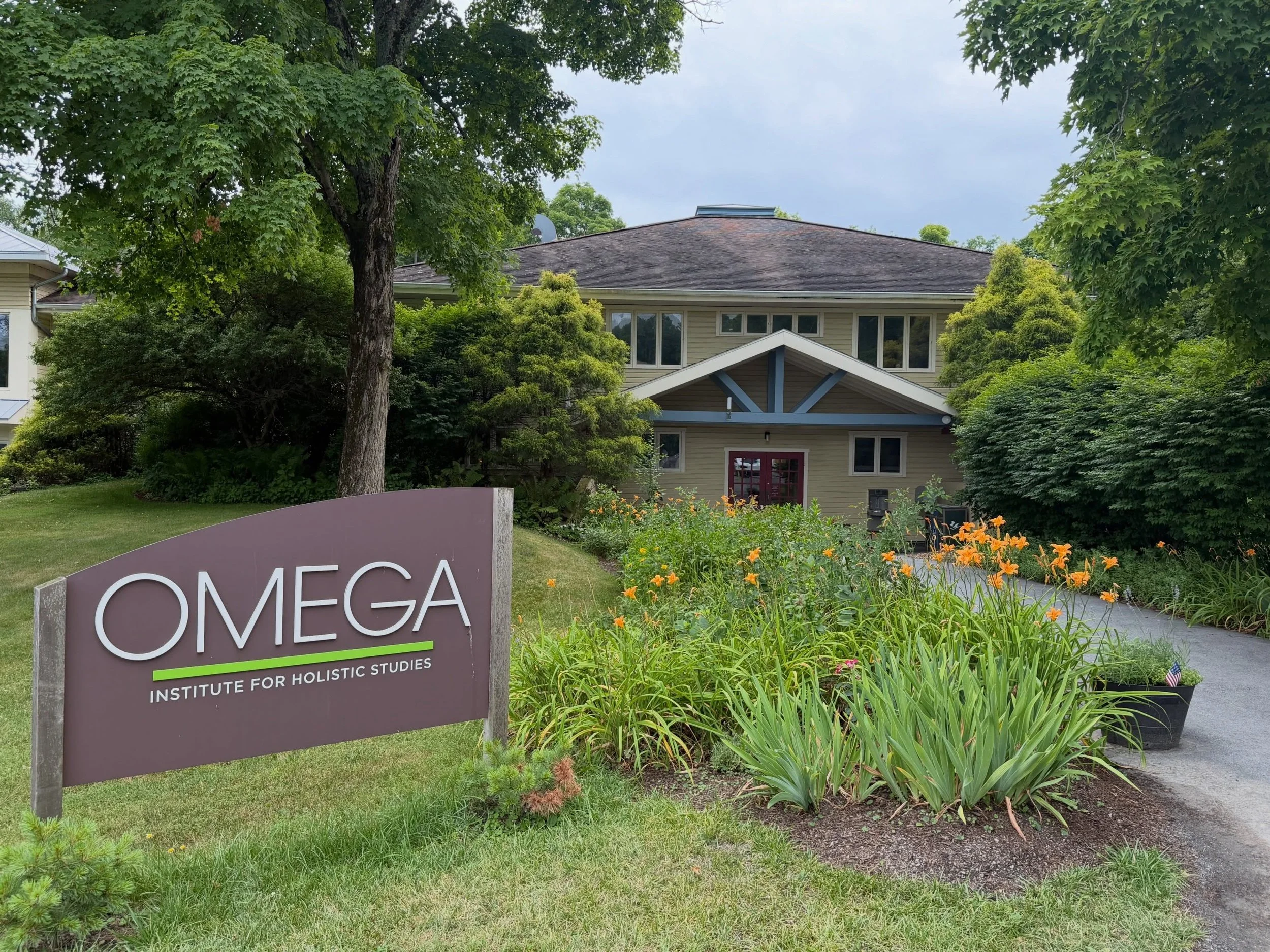 Arrived to the Omega Institute on a rainy day. It&rsquo;s so quiet and peaceful. Reminds me of summer camp, except you get your own cabin room with AC! And the food is delicious! I&rsquo;m here for a week, learning more about the nervous system and r