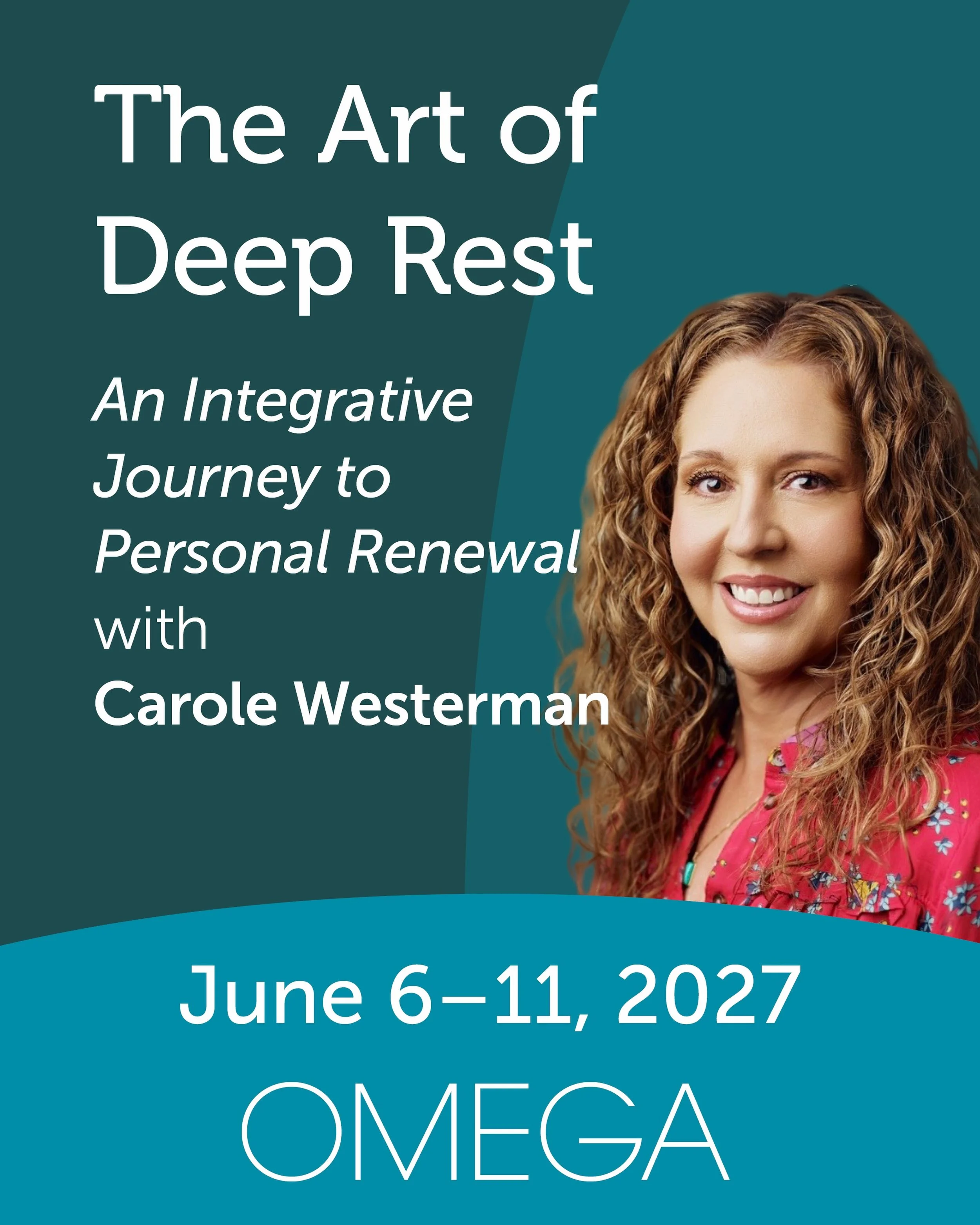 Registration is now open ✨

The Art of Deep Rest
An Integrative Journey to Personal Renewal
June 6&ndash;11, 2027 &bull; Omega

I&rsquo;m so excited to share that registration is officially open for my weeklong retreat at Omega.

This retreat is an i