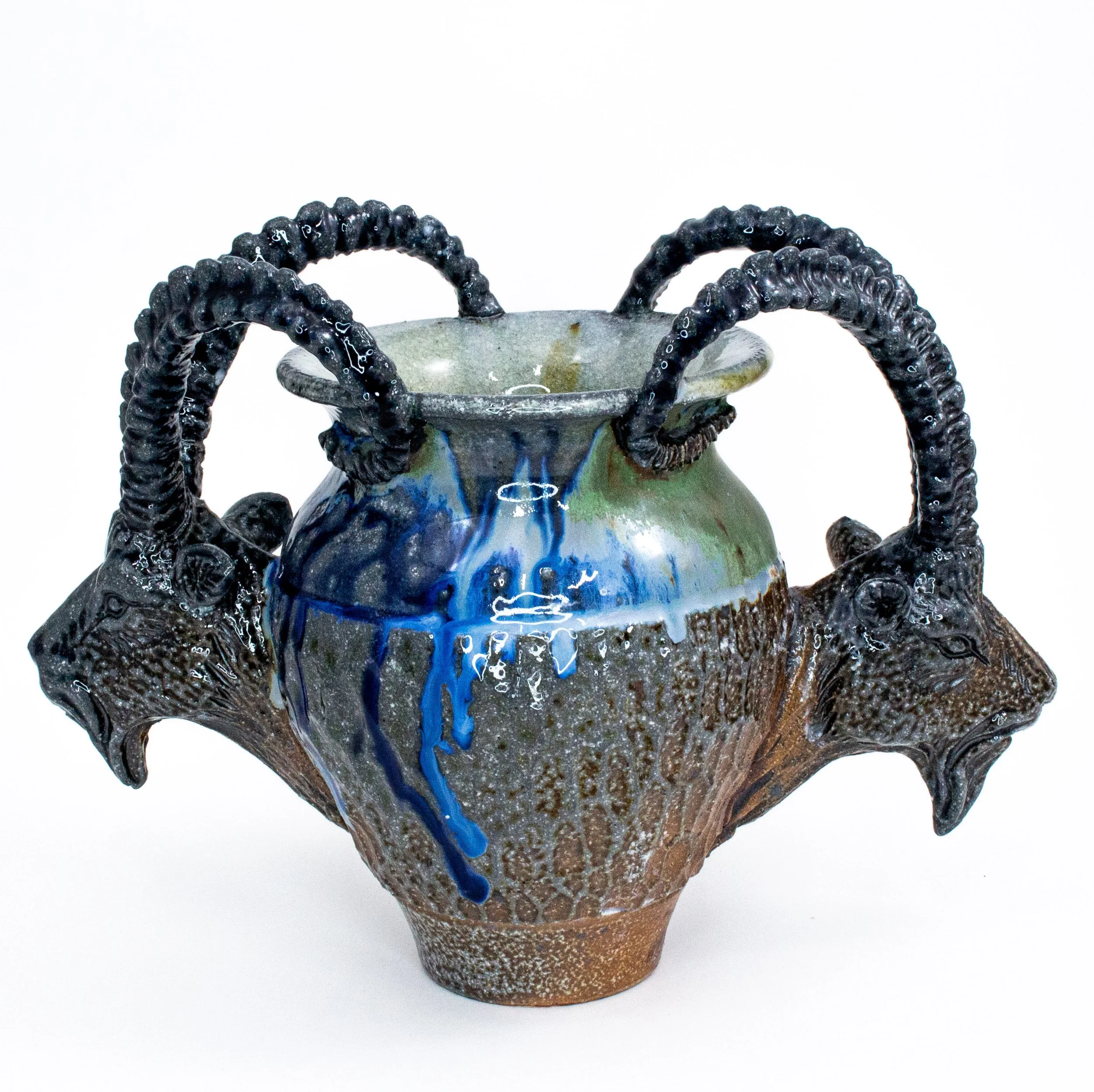 goat vase- blue drip24.jpg
