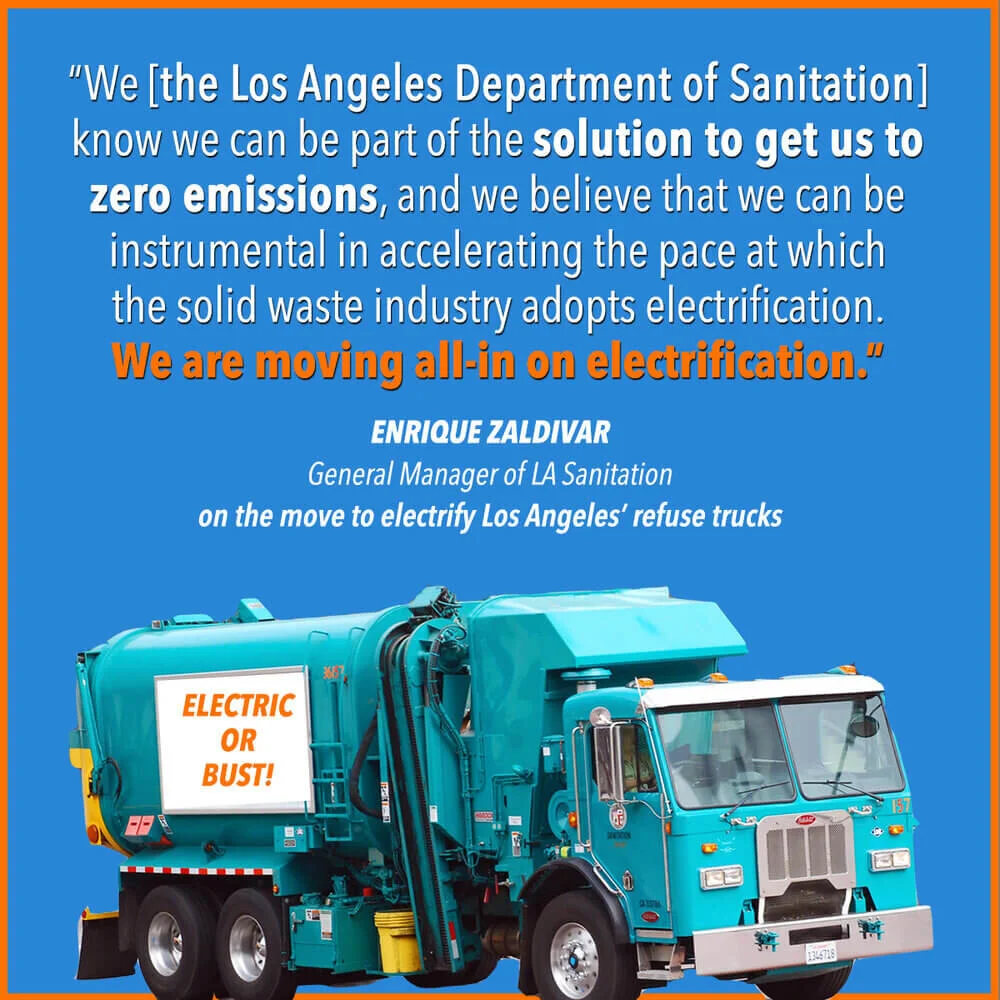 LA Sanitation Commits to Electric Fleet
