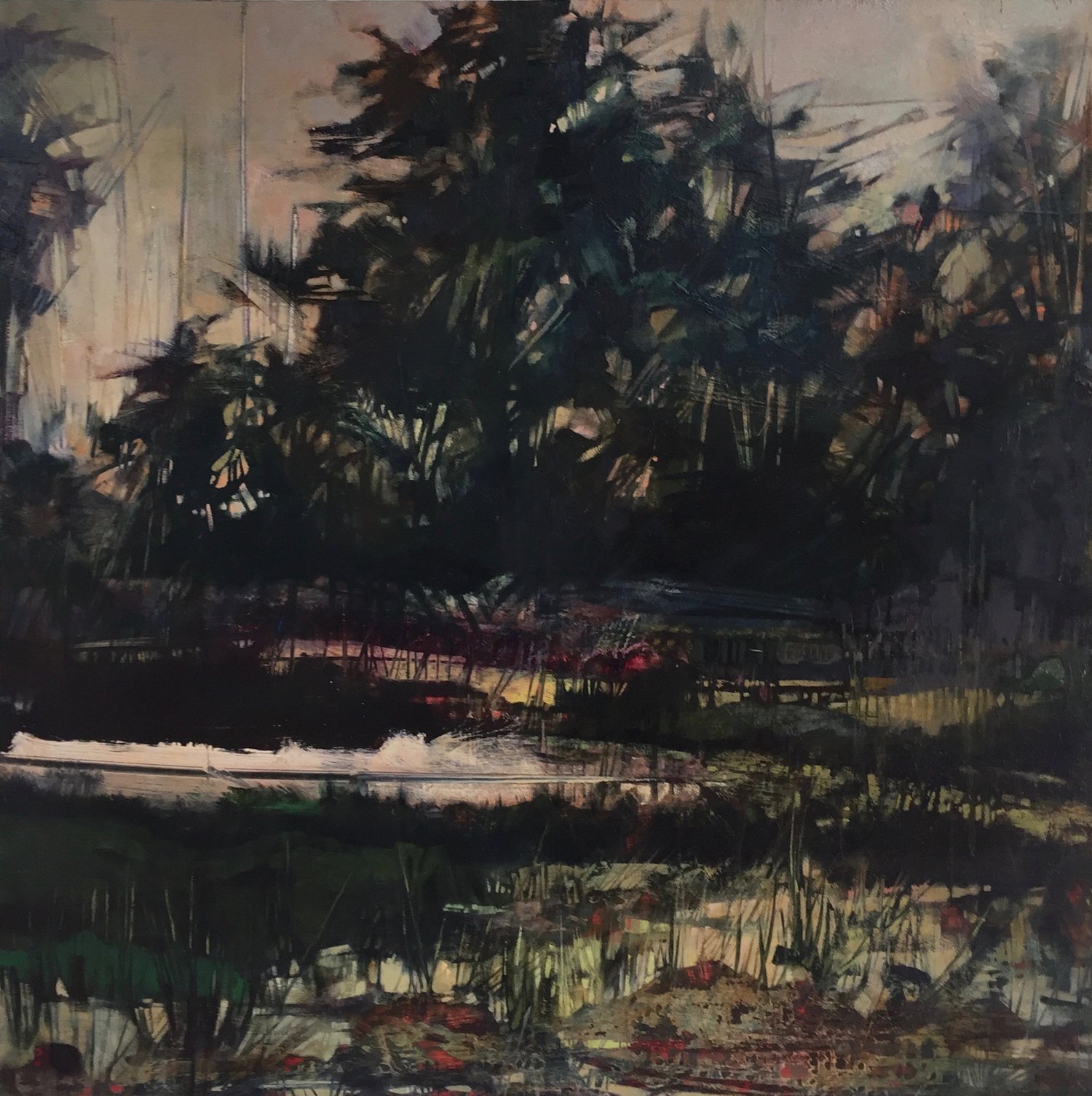 Reconfigured One , oil on panel 36" x 36", 2017