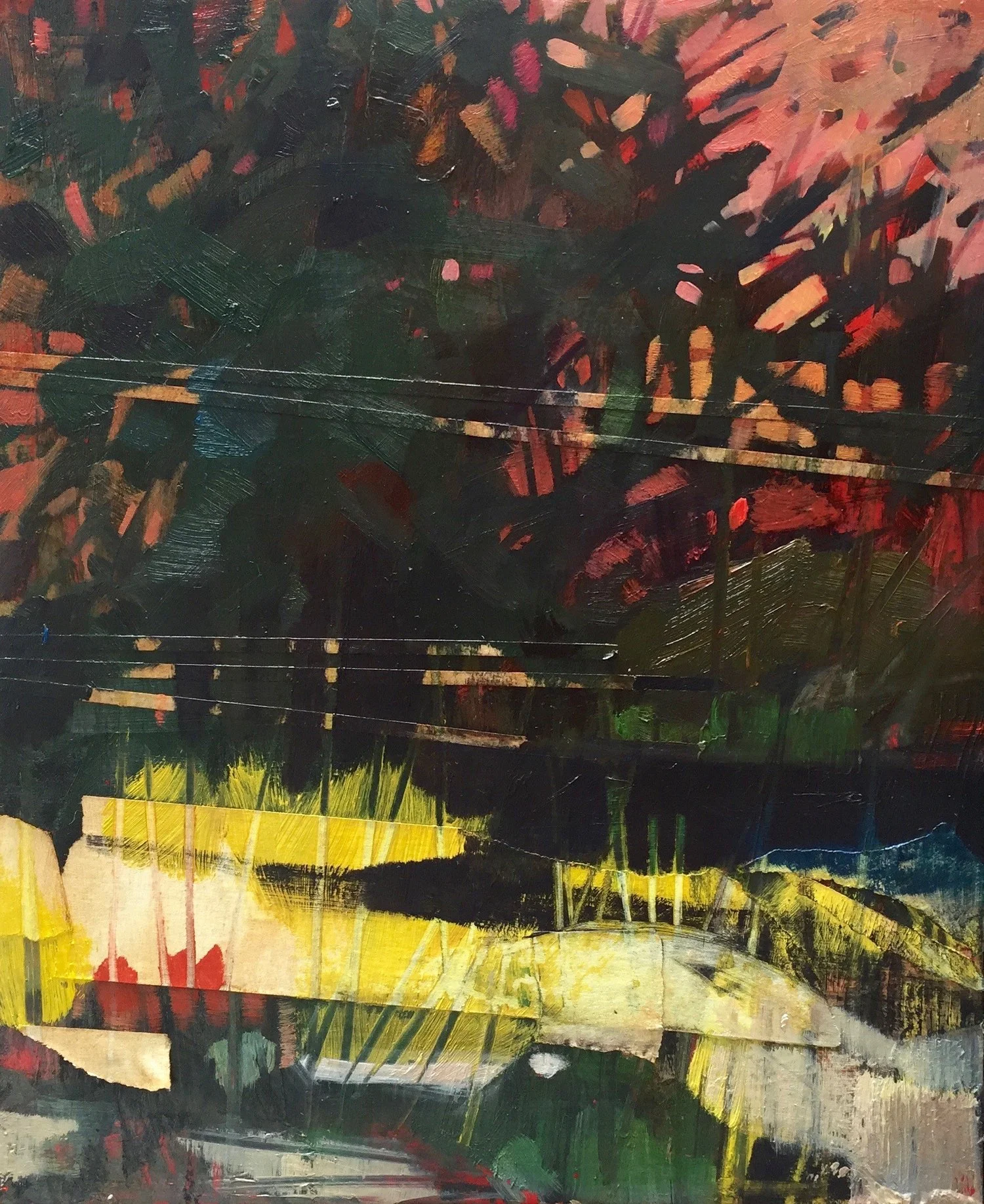 Reconfigured: Three , oil on Panel, 8" x 10", 2017