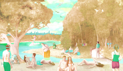 The Park Digital duraflex-print, 180” x 34.5”, 2010