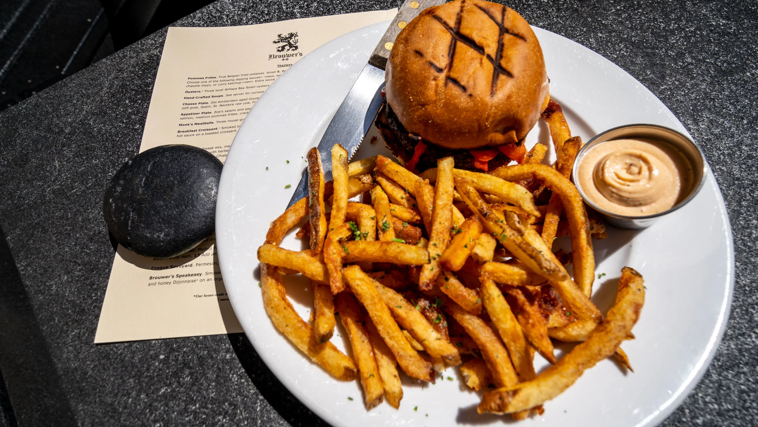 Brouwers lamb burger and dragon sauce.jpg