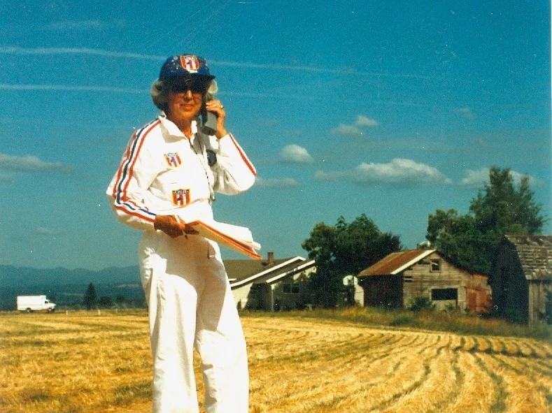 Betty competing in the World Championships in Russia in 1978.