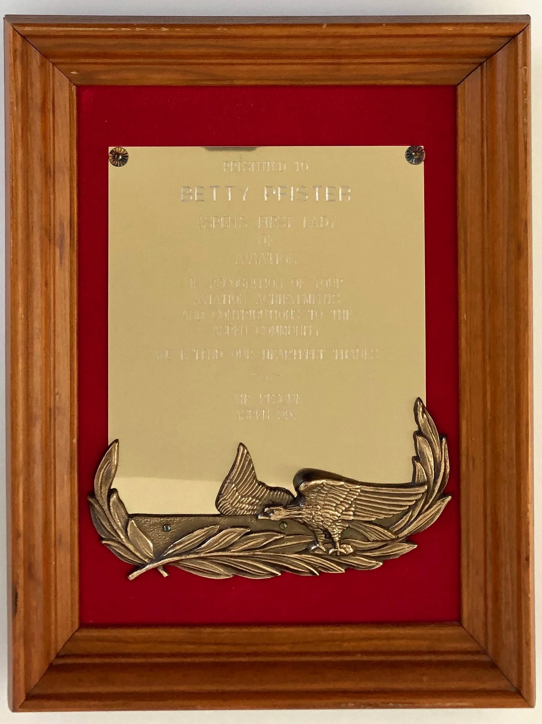 1993 - Aspen's First Lady Award