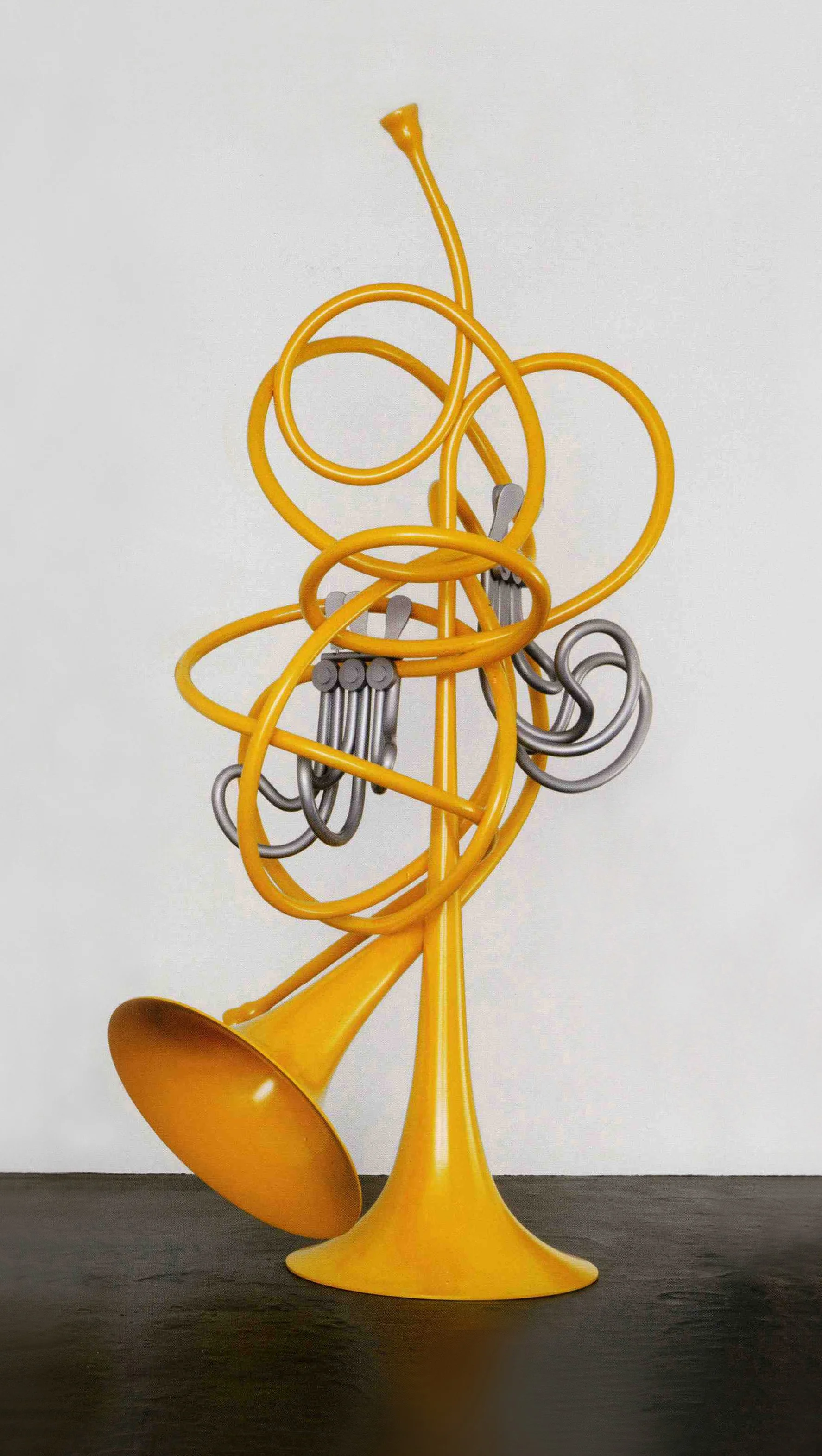 Claes Oldenburg and Coosje van Bruggen French Horns, Unwound and Entwined 2005 Stainless steel and aluminum painted with polyurethane enamel 11'-4" x 4'-8" x 5'-6" View More Claes Oldenburg and Coosje van Bruggen