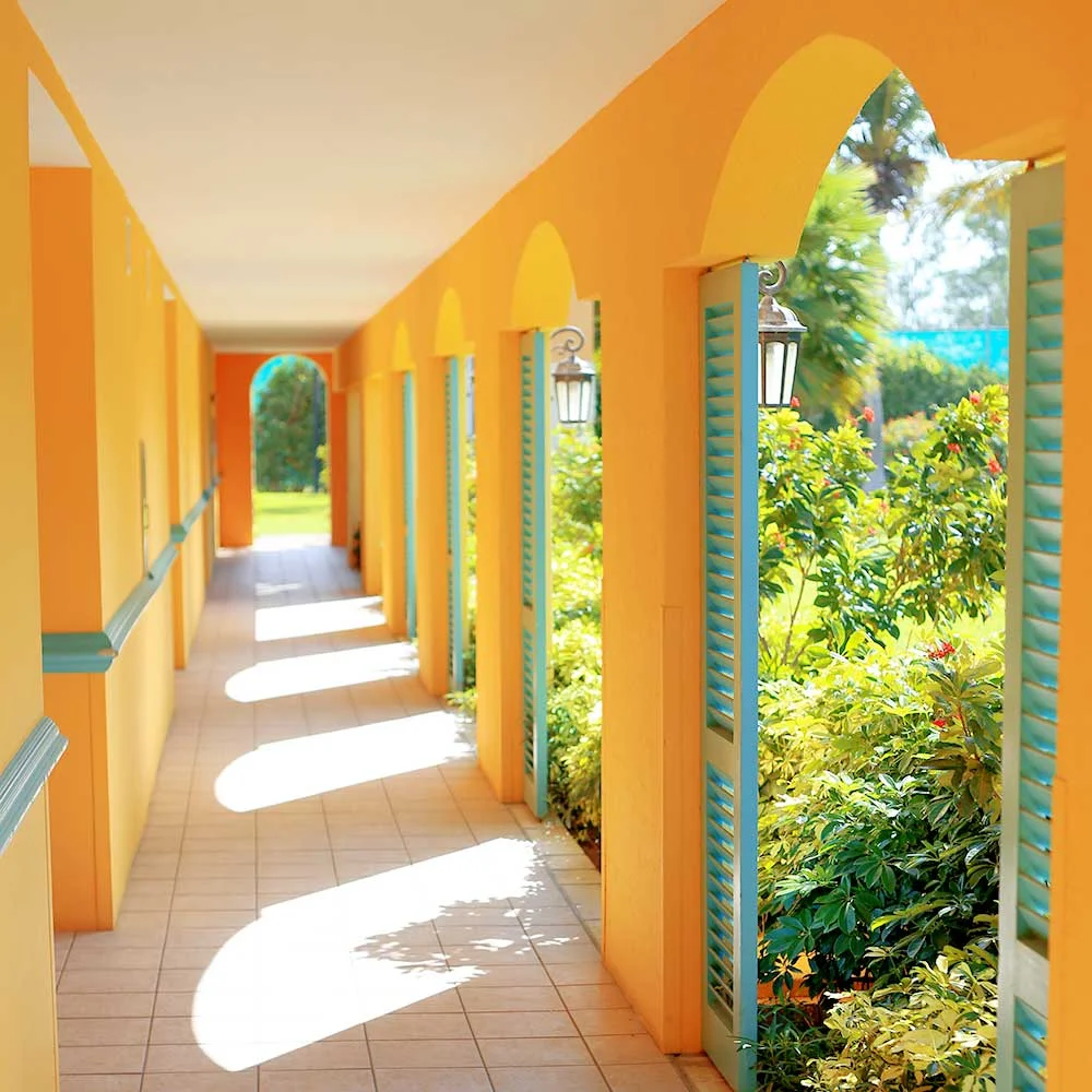 Our family’s first stay at Beaches resort in Turks & Caicos was in the colorful French Village.