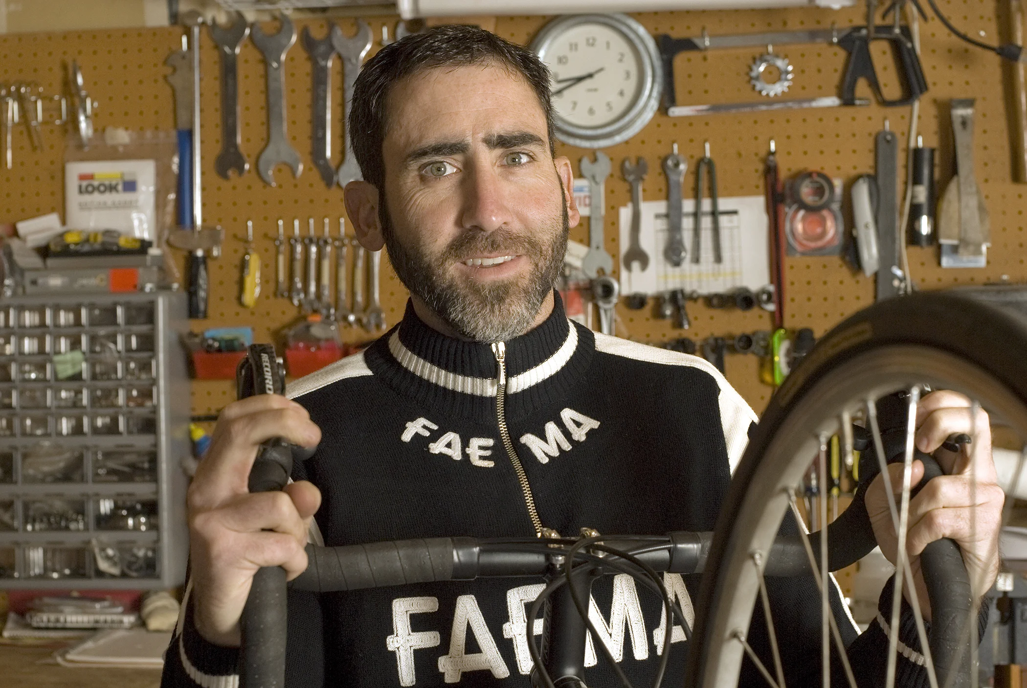 Dave and his Eddy Merckx Environmental portrait for the My Favorite Bike portrait series.