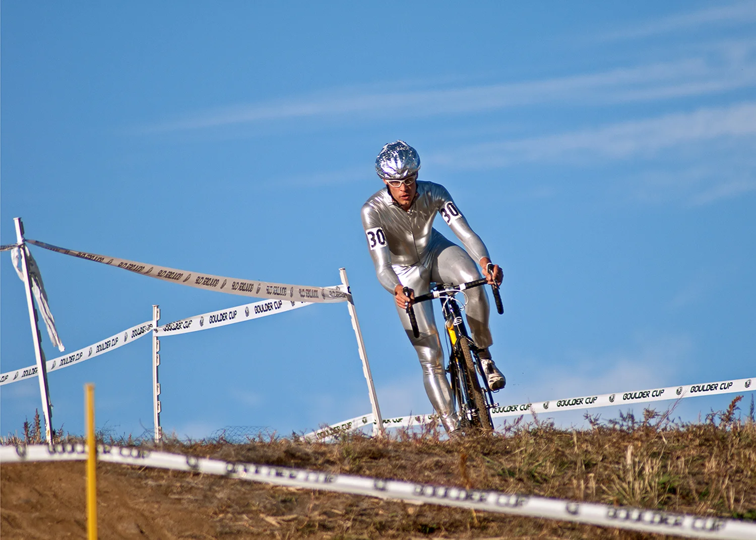Russell on Halloween Boulder Cup CX. Valmont Bike Park. Boulder, CO