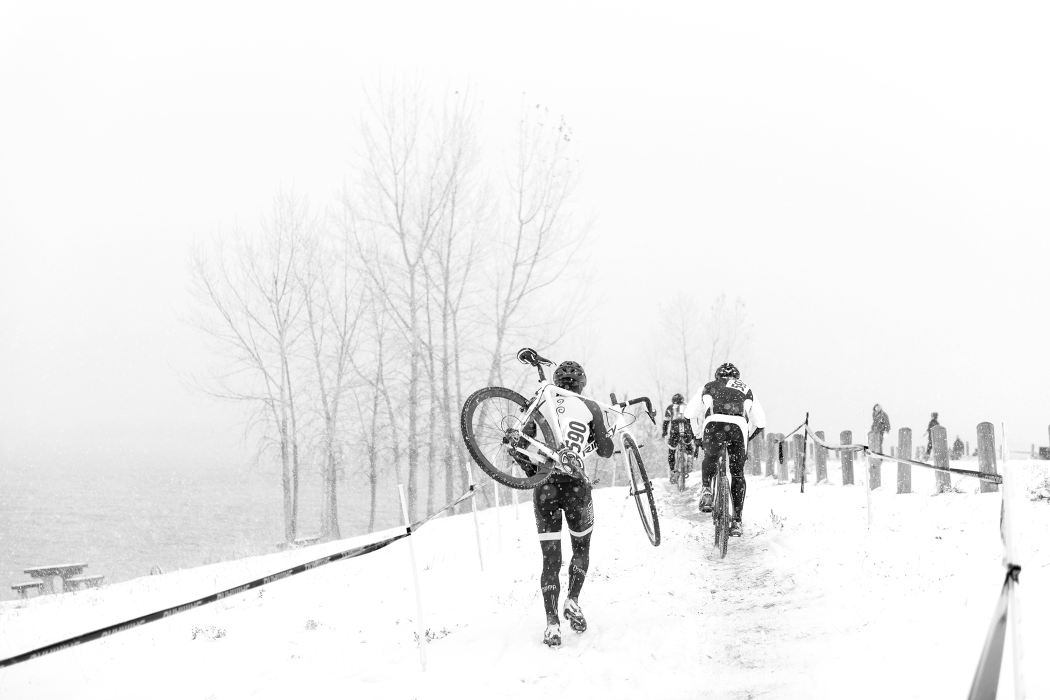  Perfect winter cyclocross conditions. Boulder Reservoir. Boulder, CO. 