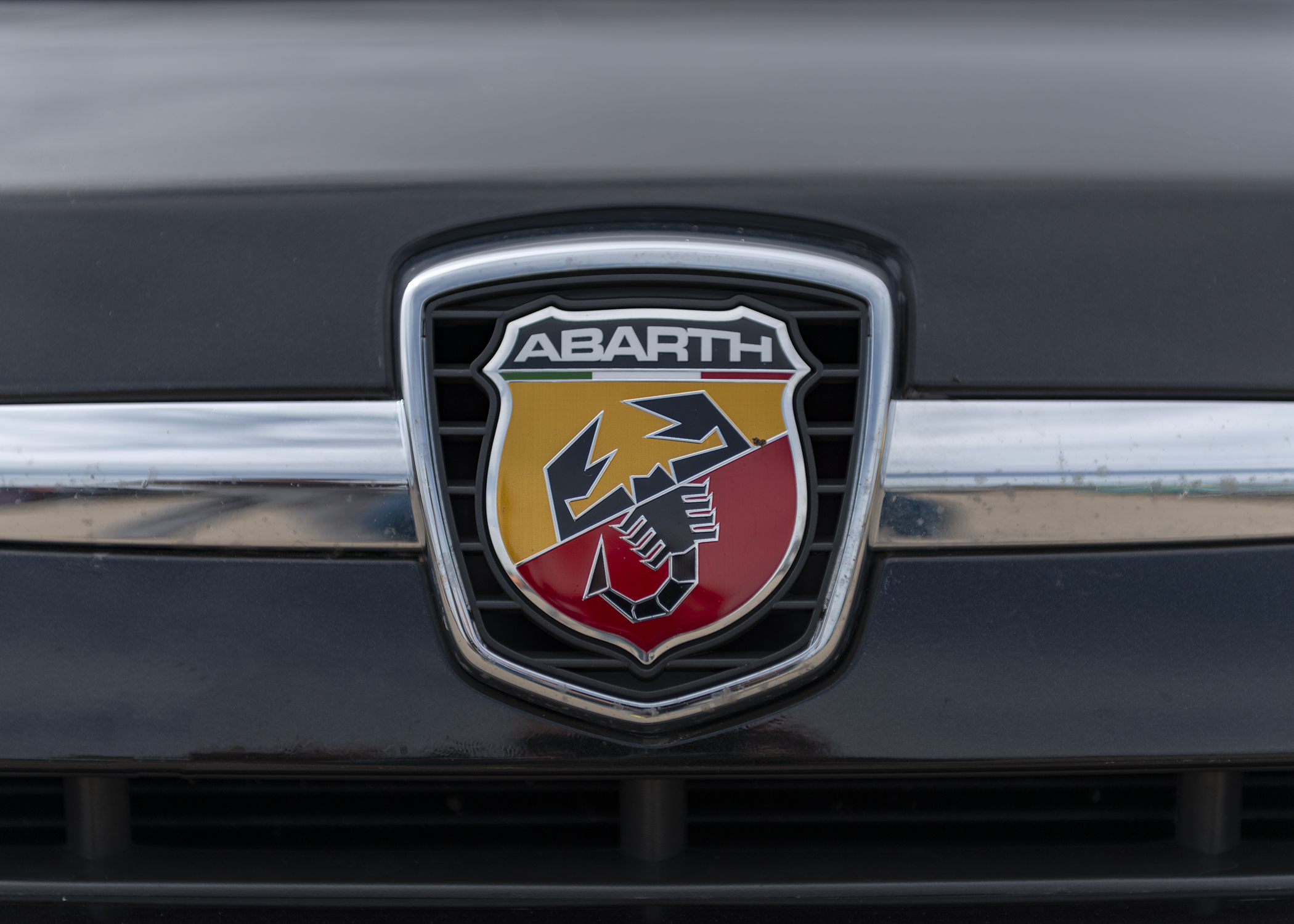   Abarth’s exquisite Scorpion Badge.  