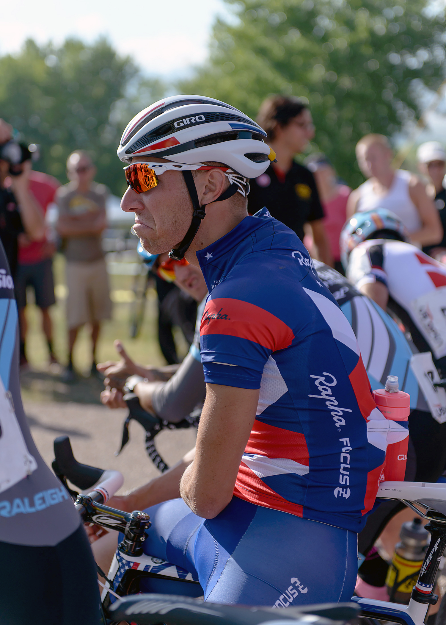  National Cyclocross Champion Jeremy Powers at the starting line. 