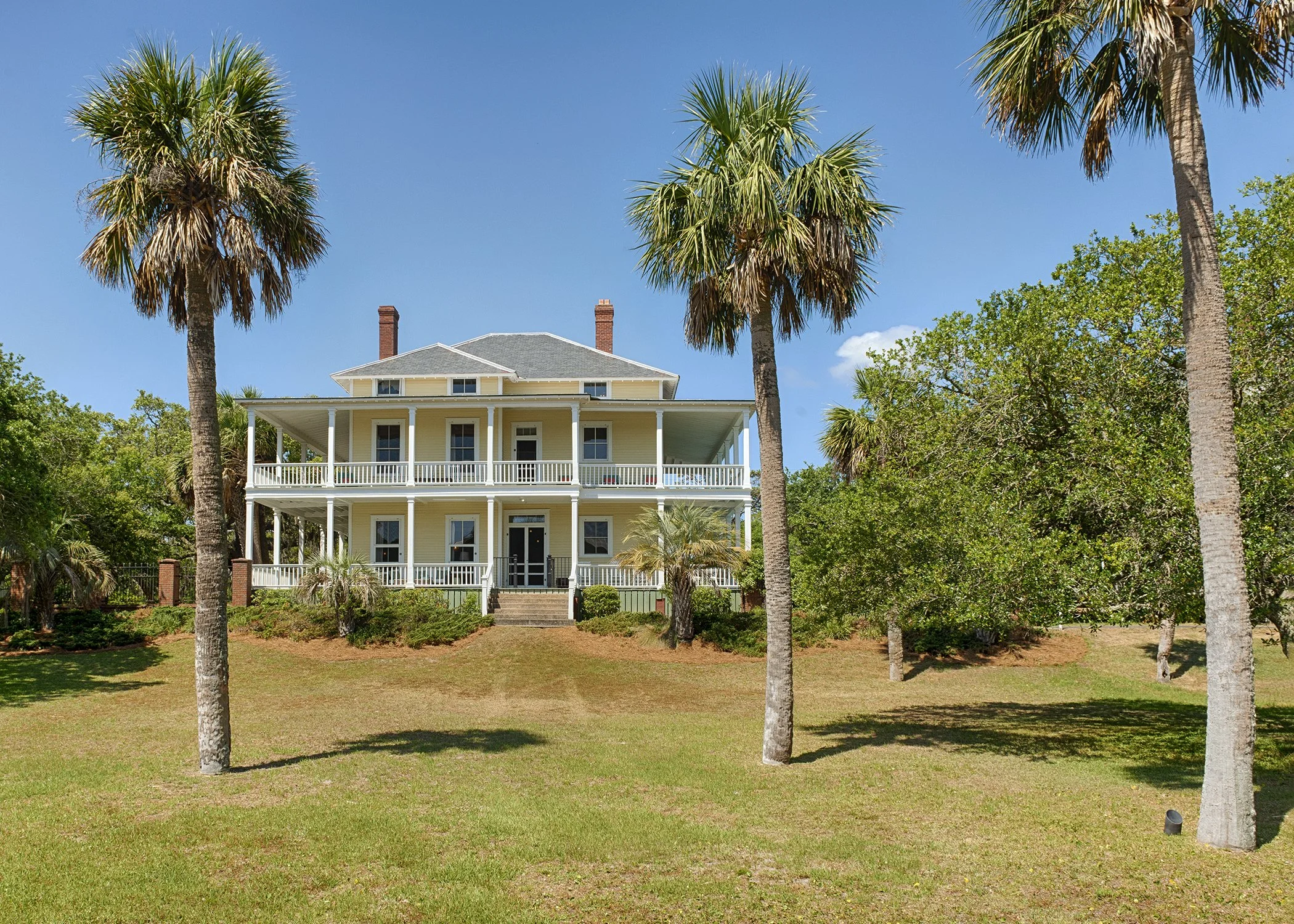 Historic Officer’s Row home on Tybee Island, one of eight remaining homes in this row.
