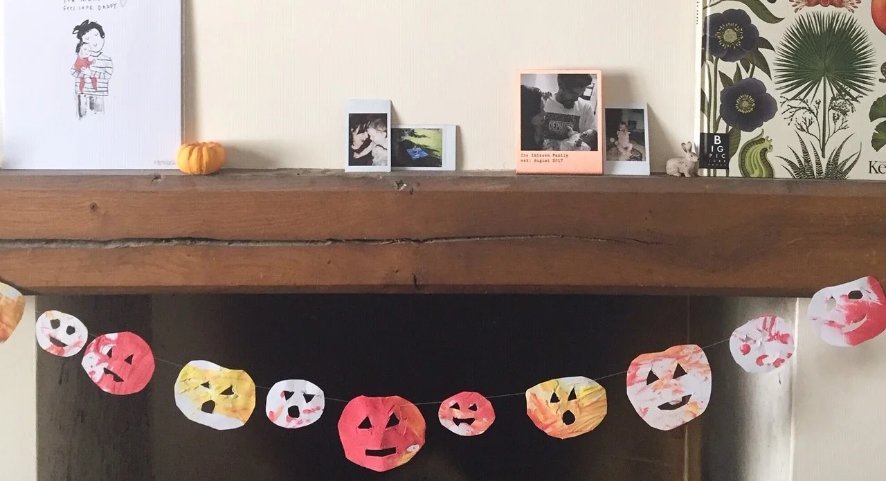 Celebrating Halloween.