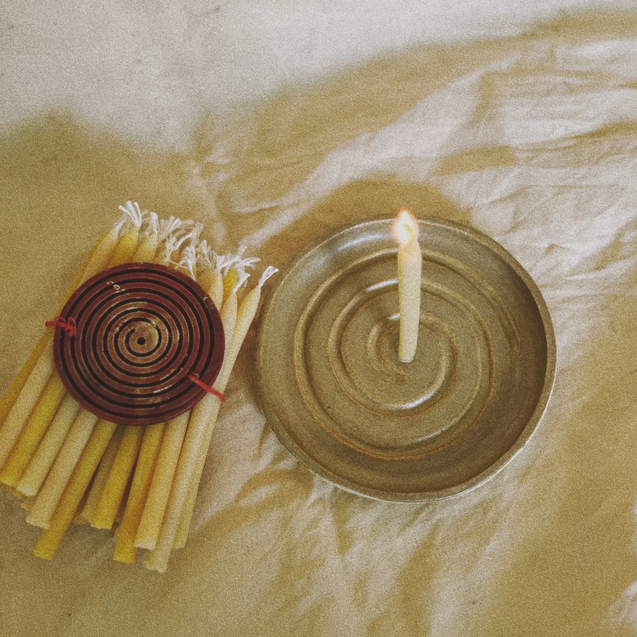 The Forty Days sacred candles and holder set - pre-order