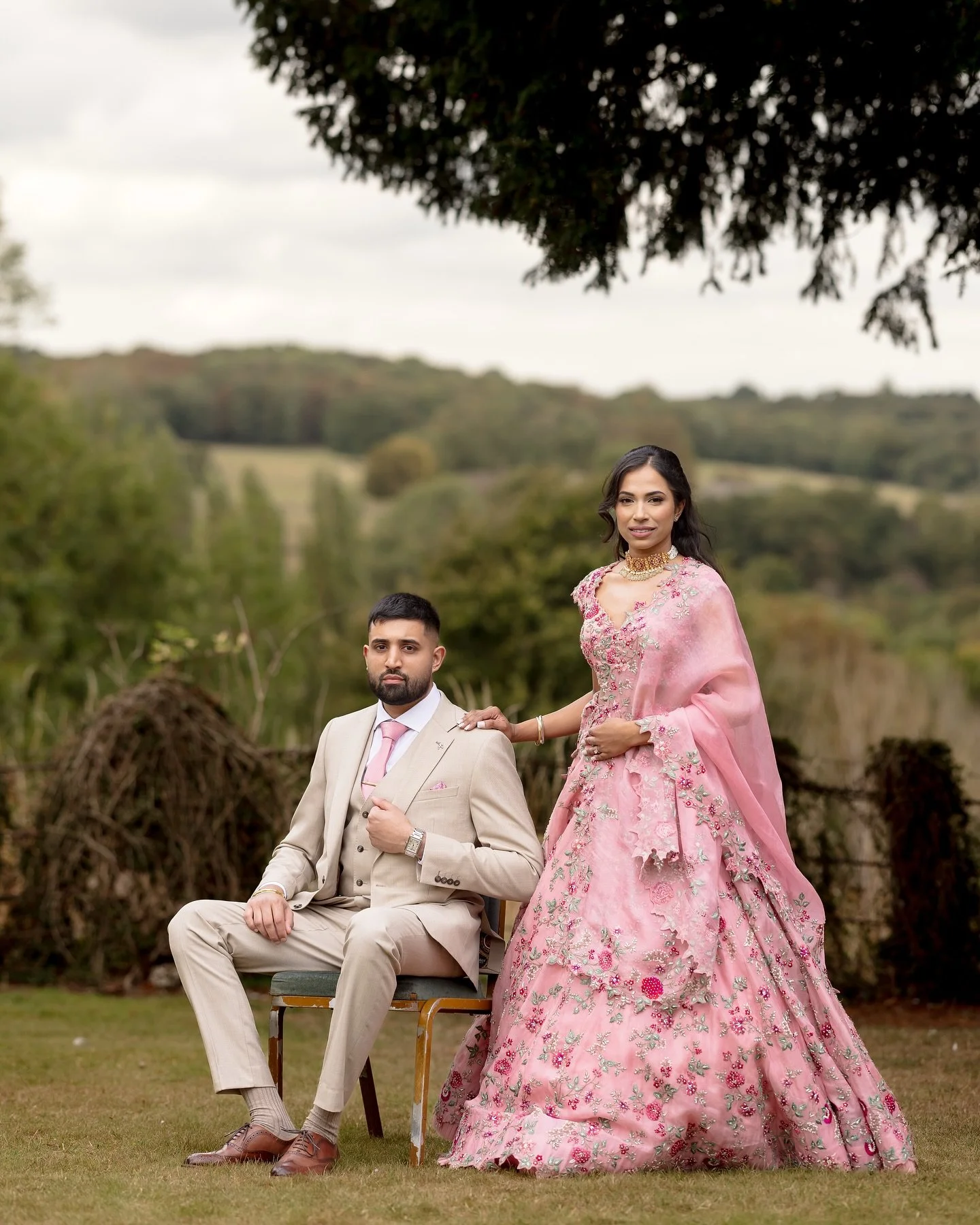 3/3 - The final post from this collection, amidst the timeless beauty of Yorkshire, Aaron and Simran&rsquo;s engagement was captured in moments of quiet intimacy and refined elegance. Each frame speaks of their unspoken bond &mdash; the gentle embrac