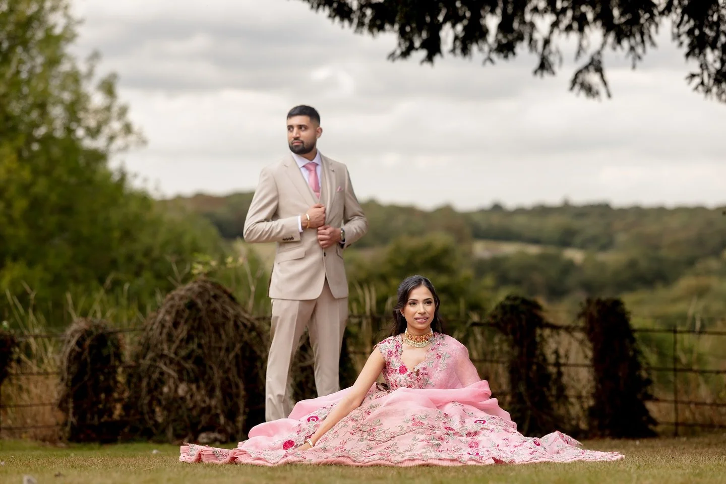 2/3 - Framed by the charm of Yorkshire, Aaron and Simran&rsquo;s engagement unfolded with an effortless elegance that felt both intimate and grand. From quiet moments hand in hand to the joy of a twirl beneath the garden arch, every frame captured th