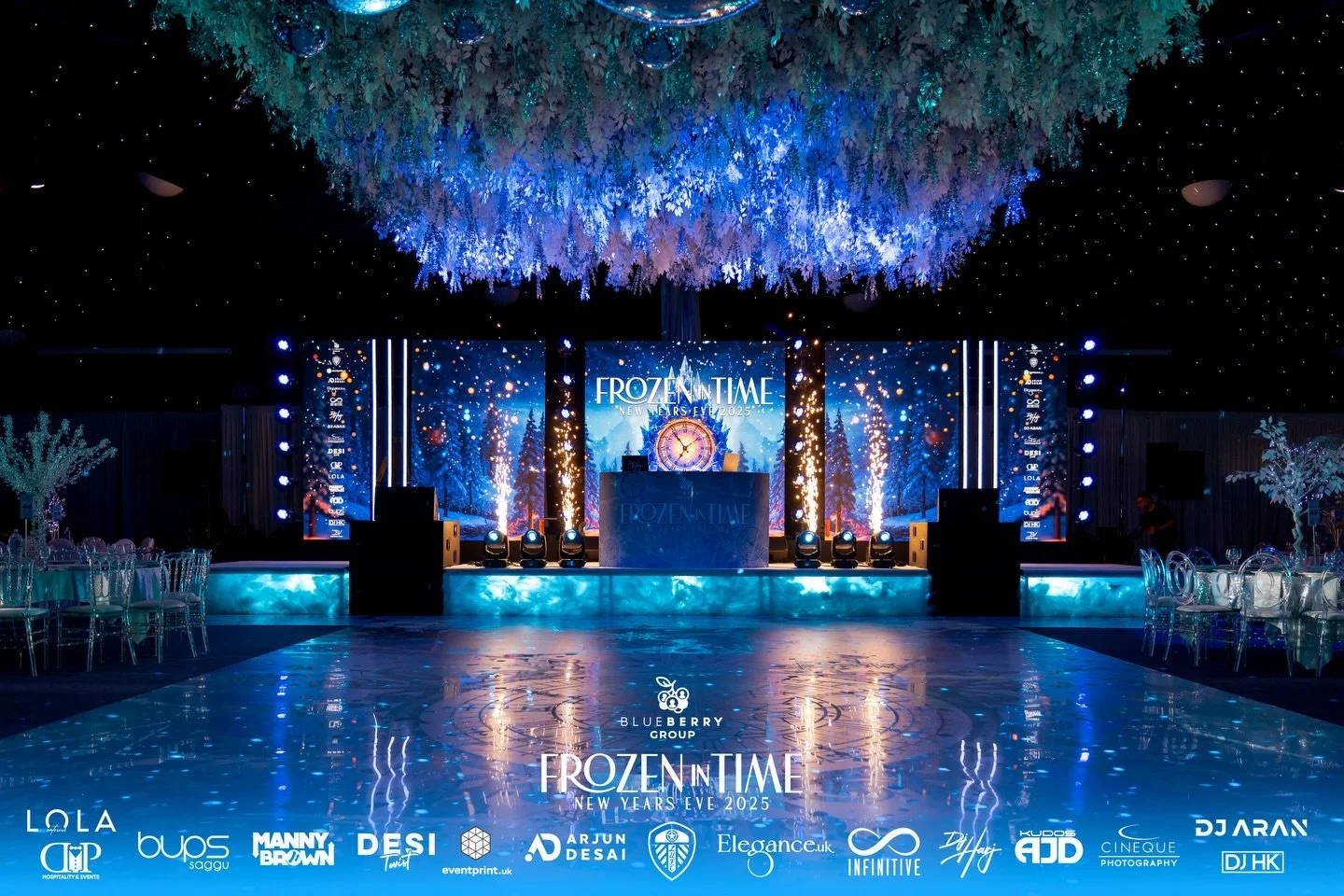 ✨❄️ FROZEN IN TIME &ndash; NEW YEAR&rsquo;S EVE 2025 ❄️✨
Timeless. Icy. And Unforgettable.

❄️ Event Concept brought to you by the Blueberry Group and Elegance
A timeless, Icy New Year&rsquo;s Eve experience featuring cool-toned lighting, crystal tex