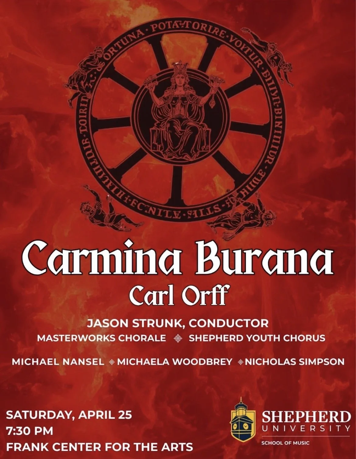 Nicholas sings the tenor soloist in Carmina Burana in West Virginia